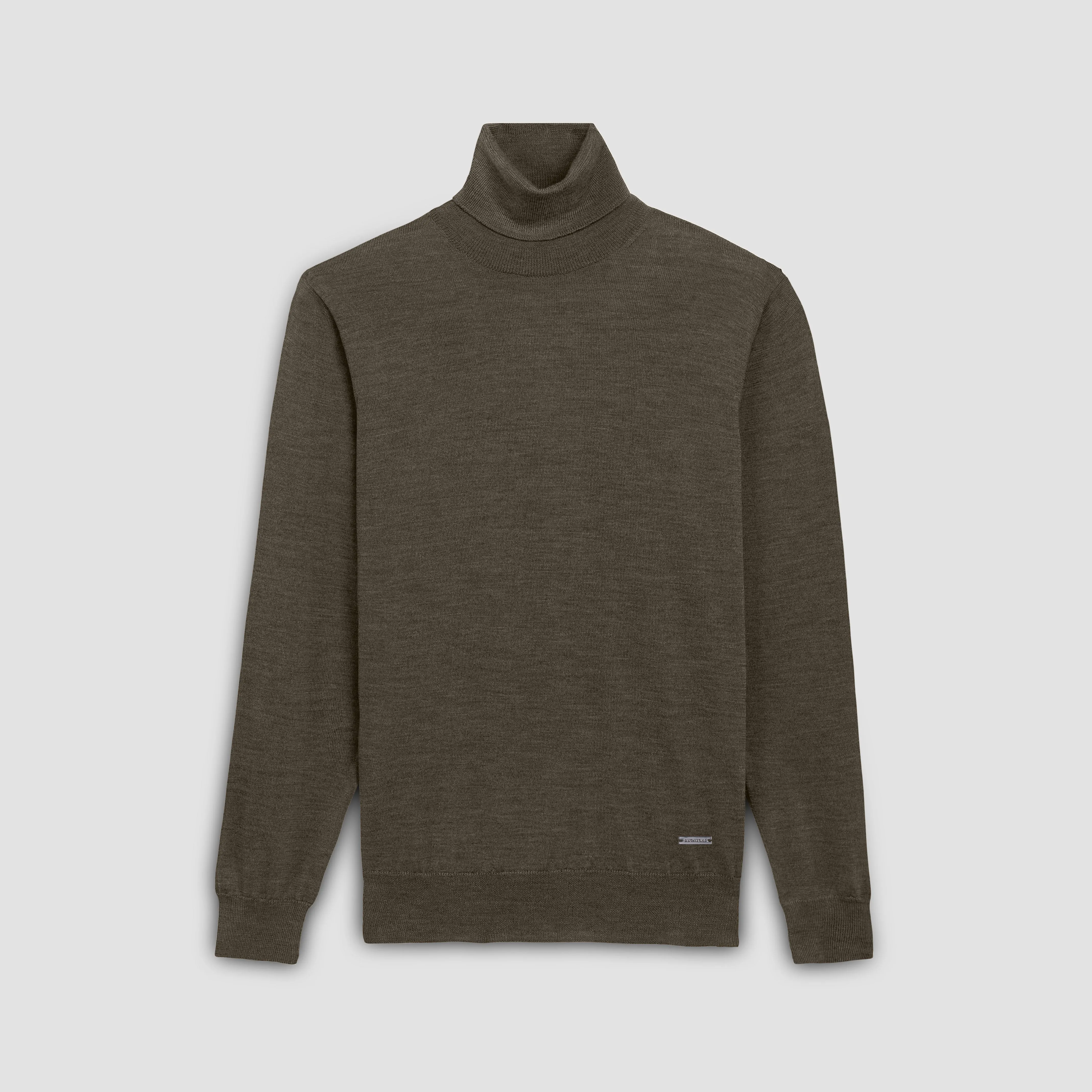 Sawyer Turtleneck Super Merino Sweater sold by Bugatchi