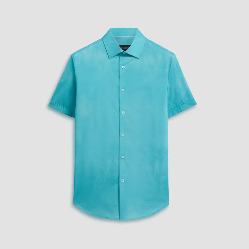 Miles Ombre OoohCotton Short Sleeve Shirt sold by Bugatchi