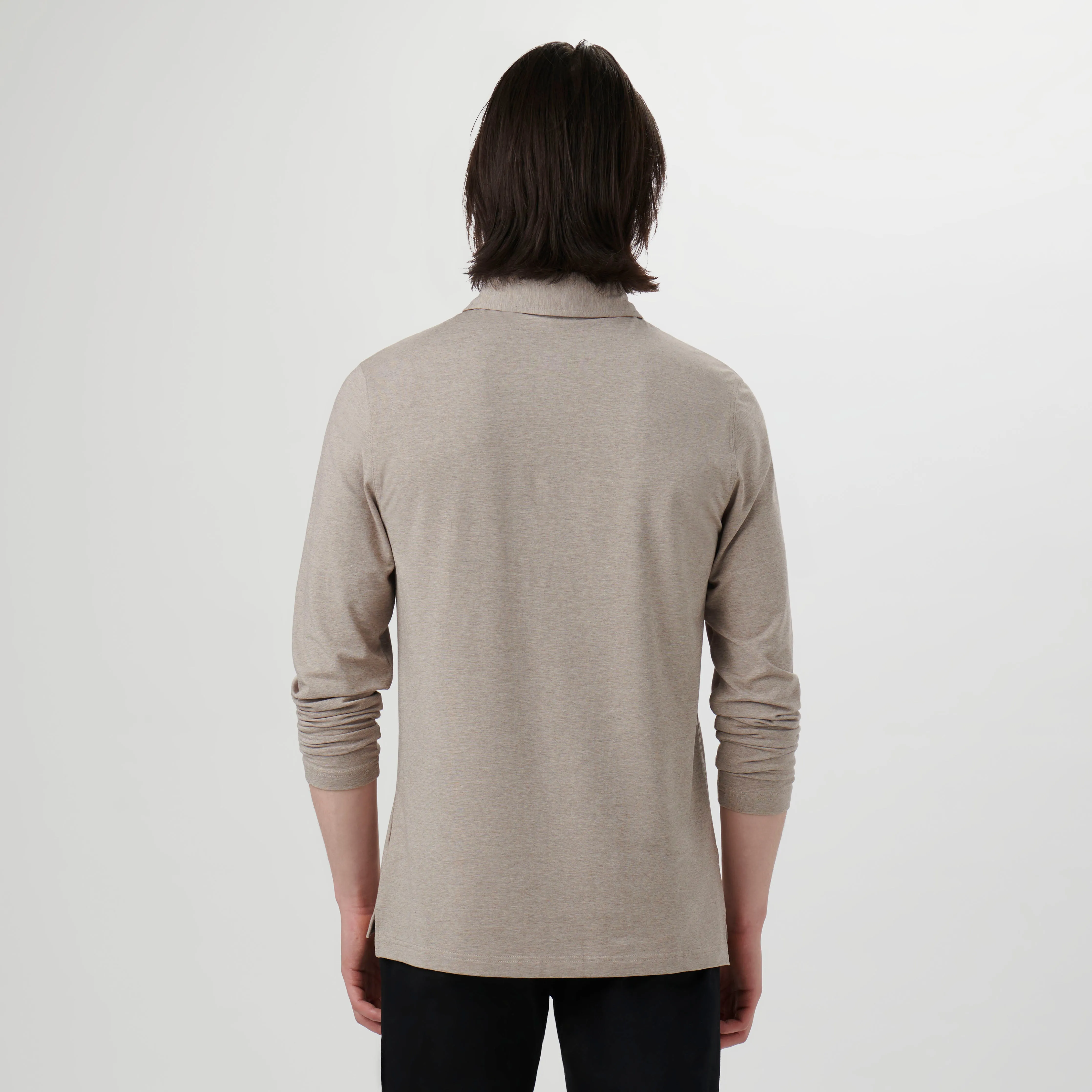 Long-sleeved Polo Shirt sold by Bugatchi product image thumbnail 4