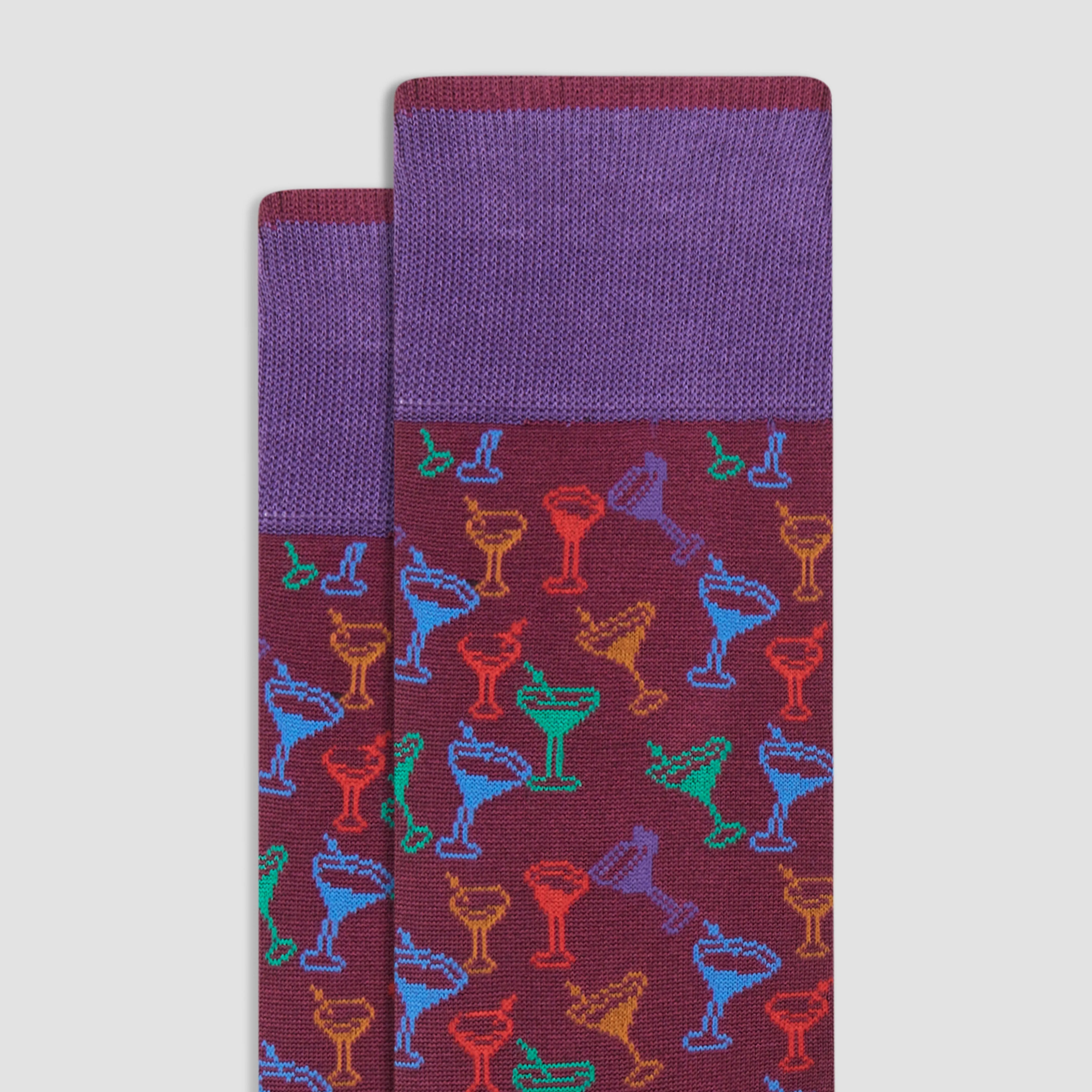 Cocktails Mid-Calf Socks sold by Bugatchi product image thumbnail 2