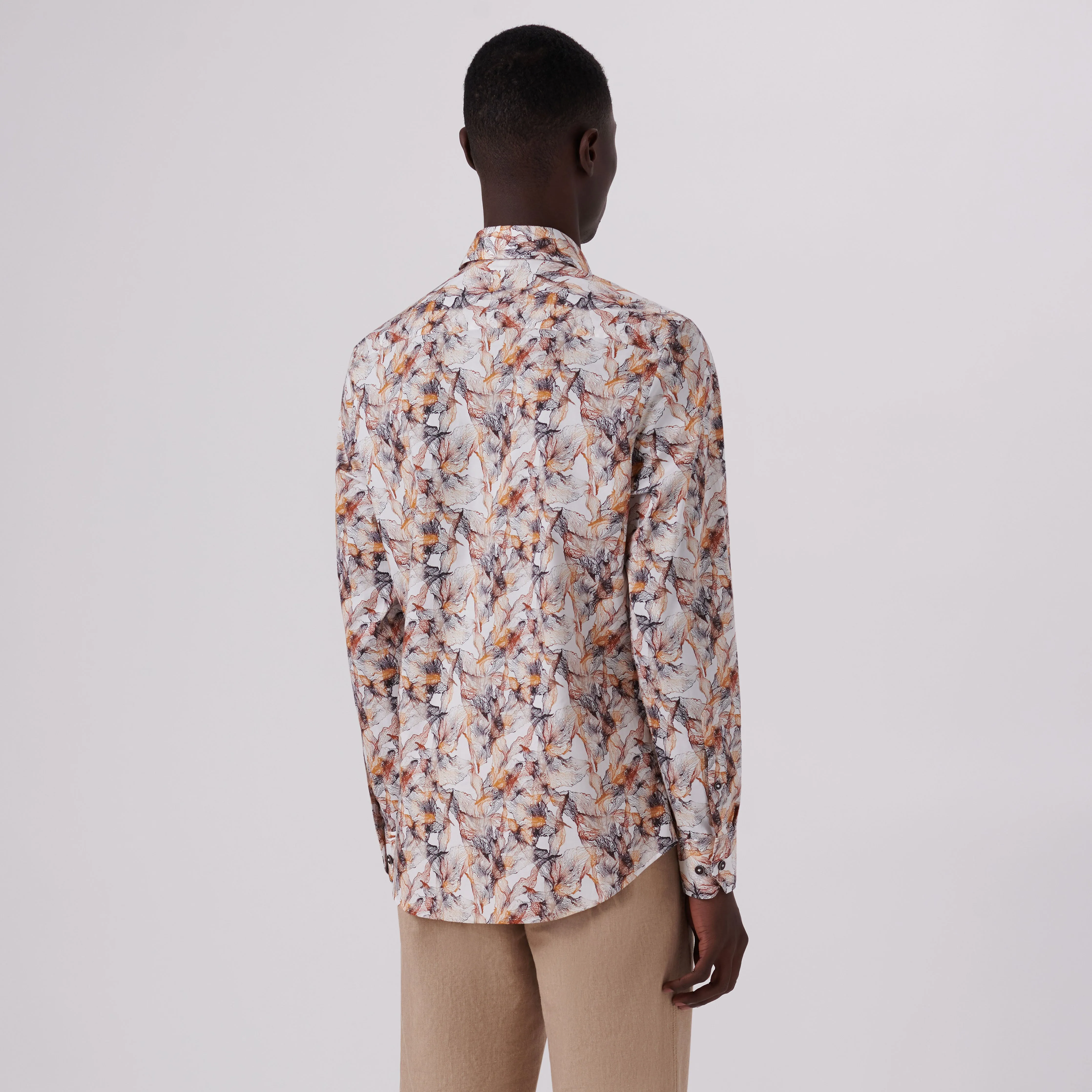 Julian Abstract Print Shirt sold by Bugatchi product image thumbnail 4