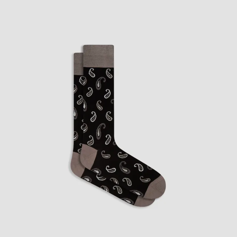 Paisley Mid-Calf Socks sold by Bugatchi