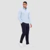 Diagonal Pinstripe Quarter-Zip Pullover sold by Bugatchi