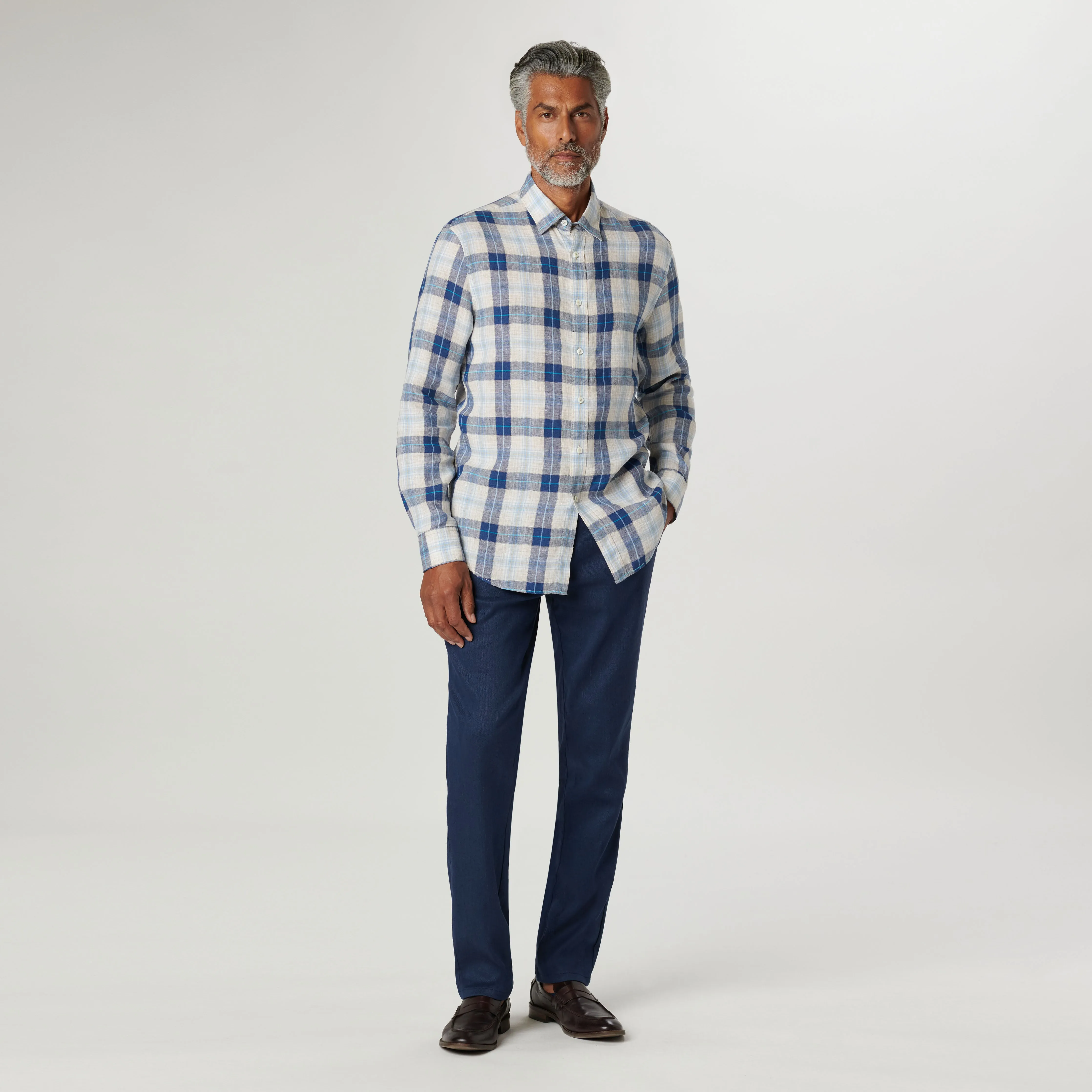 Karl Plaid Shirt sold by Bugatchi product image thumbnail 5