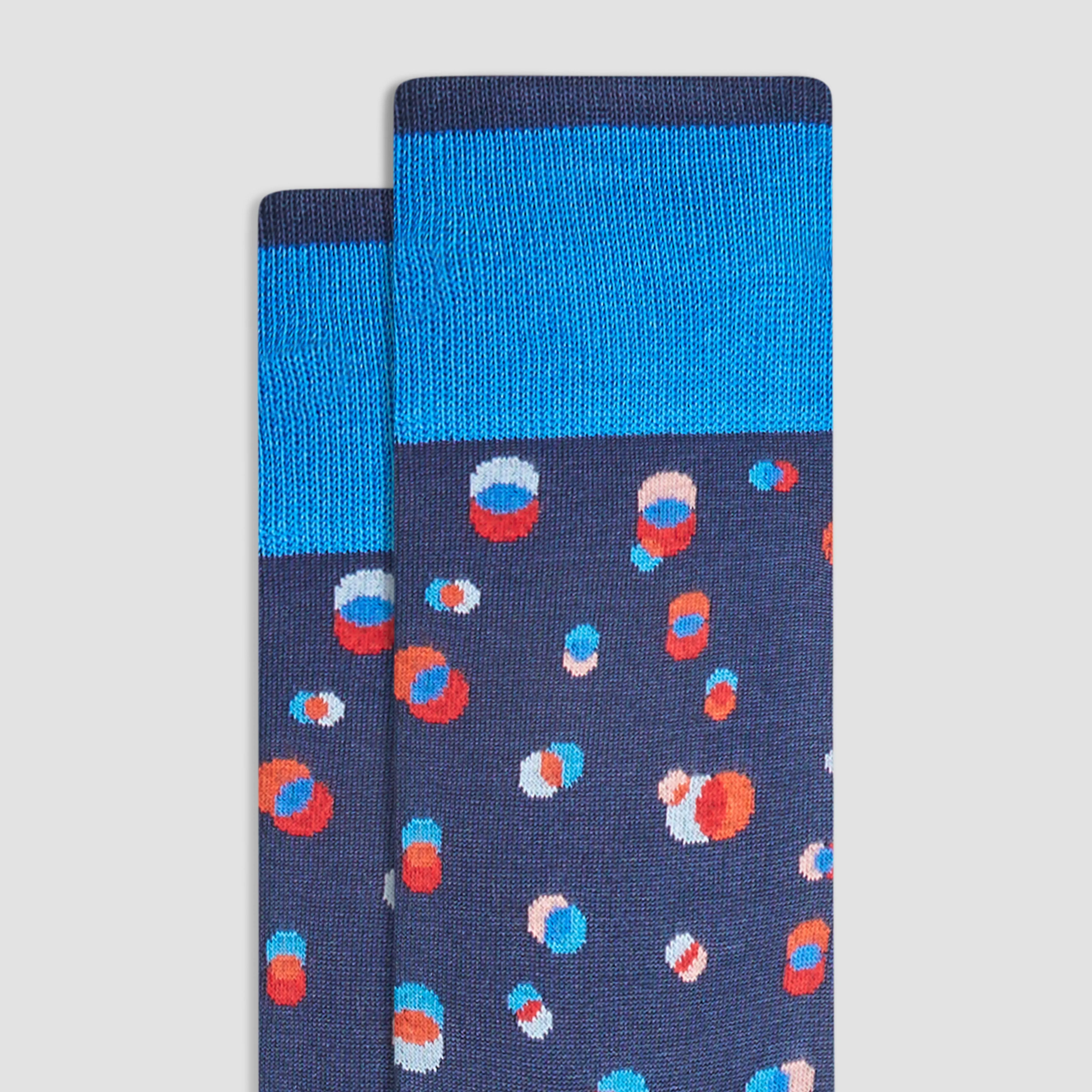 Geometric Mid-Calf Socks sold by Bugatchi product image thumbnail 2