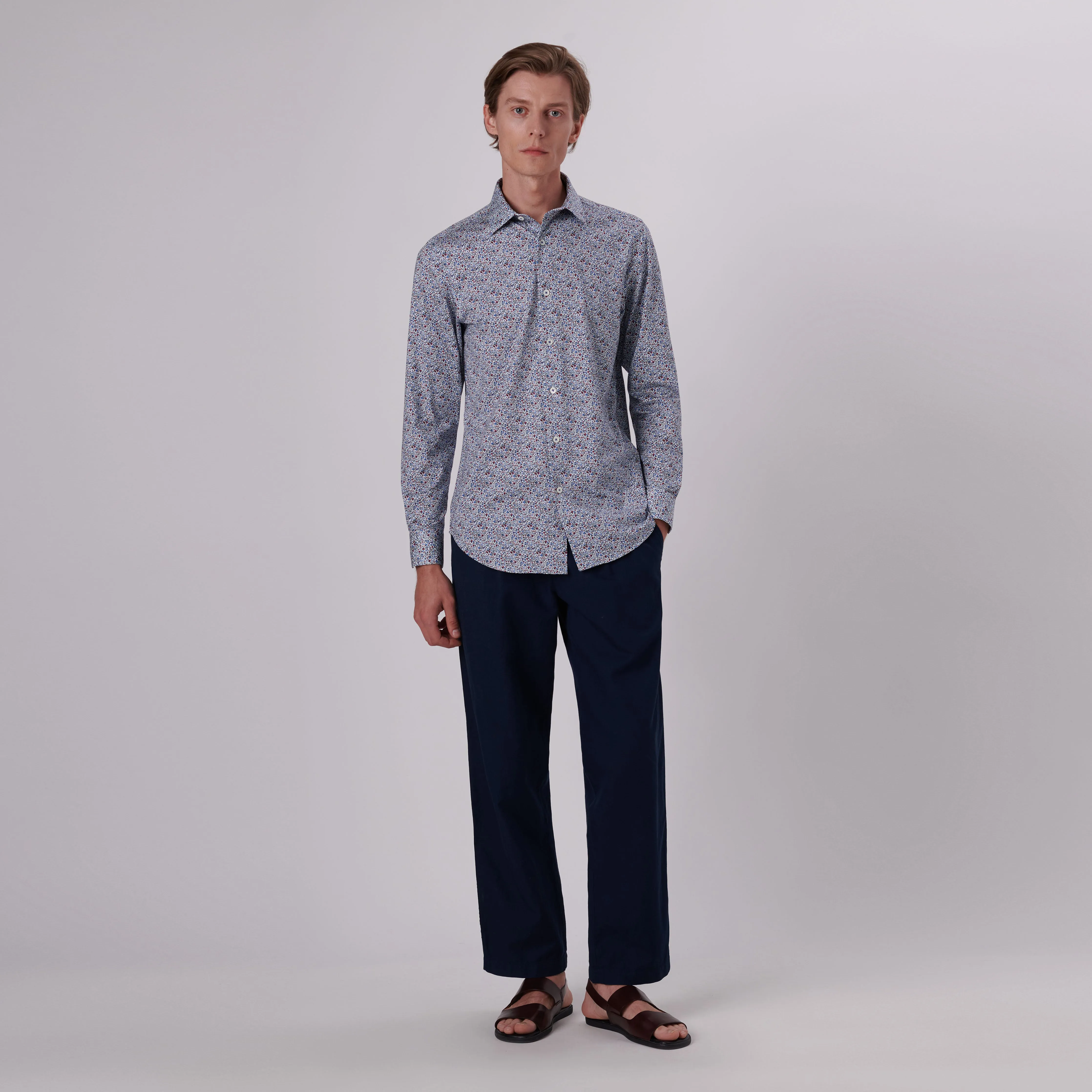 James Floral Print OoohCotton Shirt sold by Bugatchi product image thumbnail 5