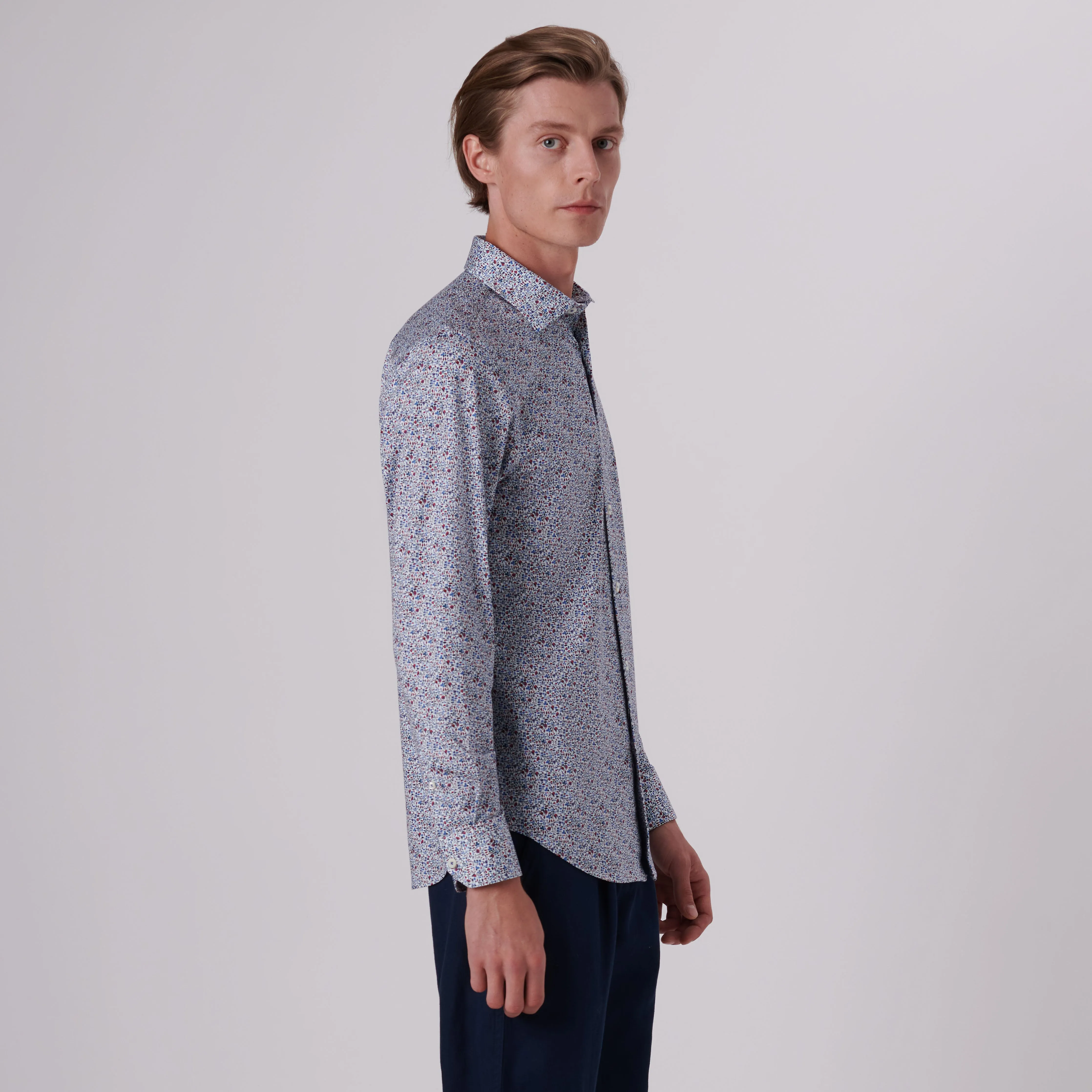 James Floral Print OoohCotton Shirt sold by Bugatchi product image thumbnail 3