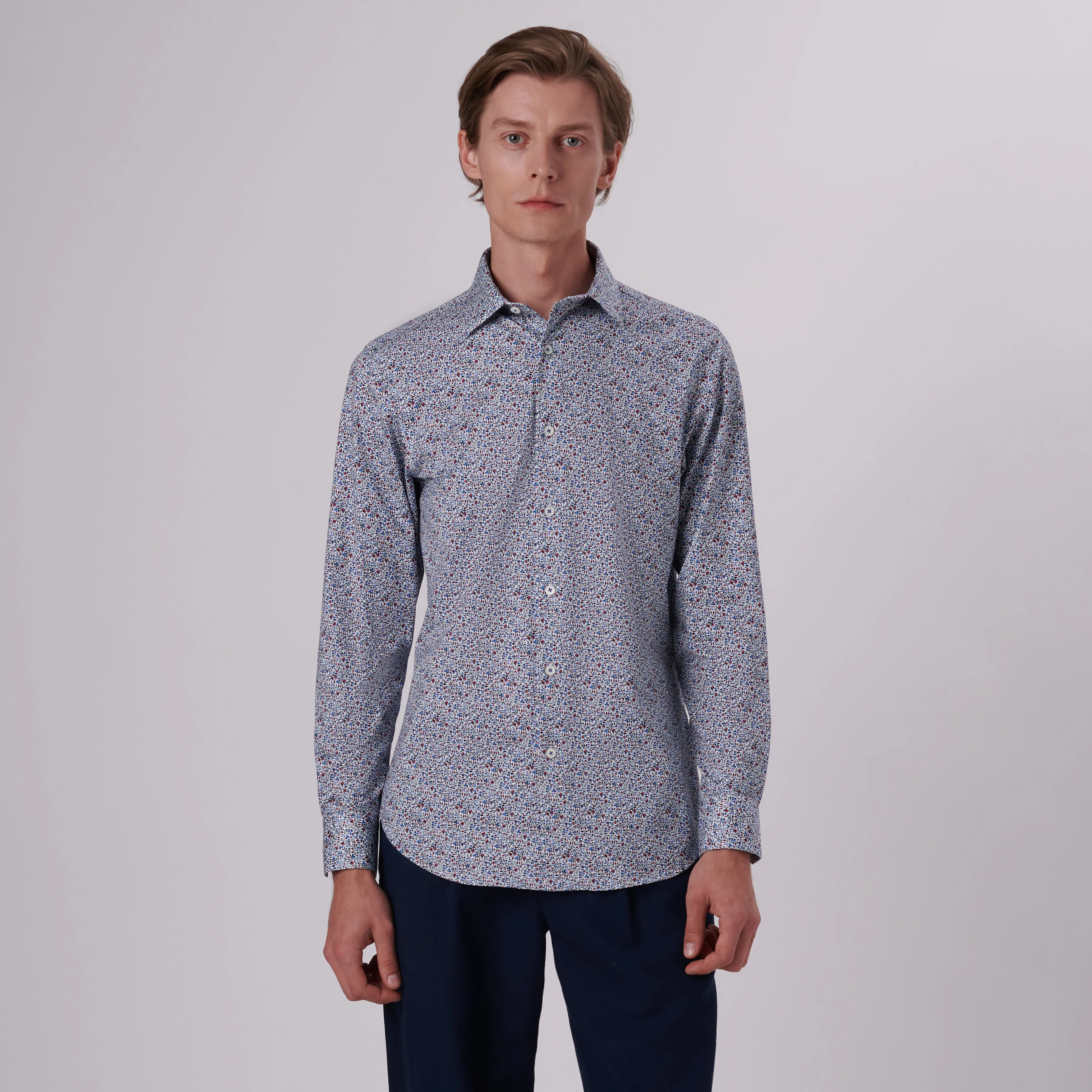 James Floral Print OoohCotton Shirt sold by Bugatchi product image thumbnail 2