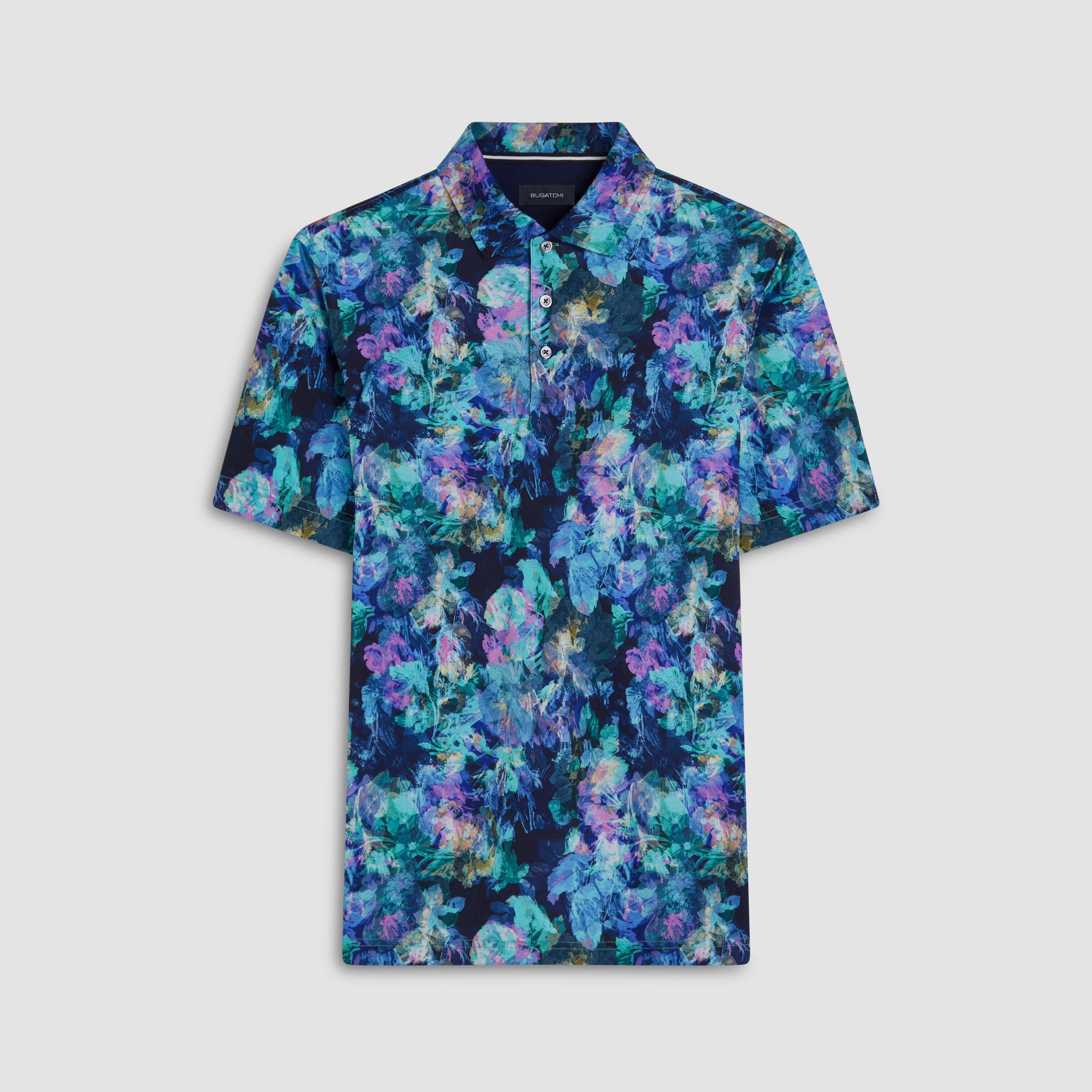 Hendrix Floral Print Polo Shirt sold by Bugatchi