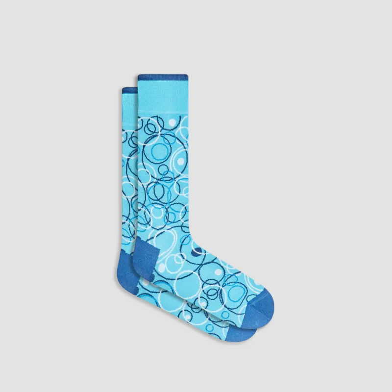 Abstract Mid-Calf Socks sold by Bugatchi