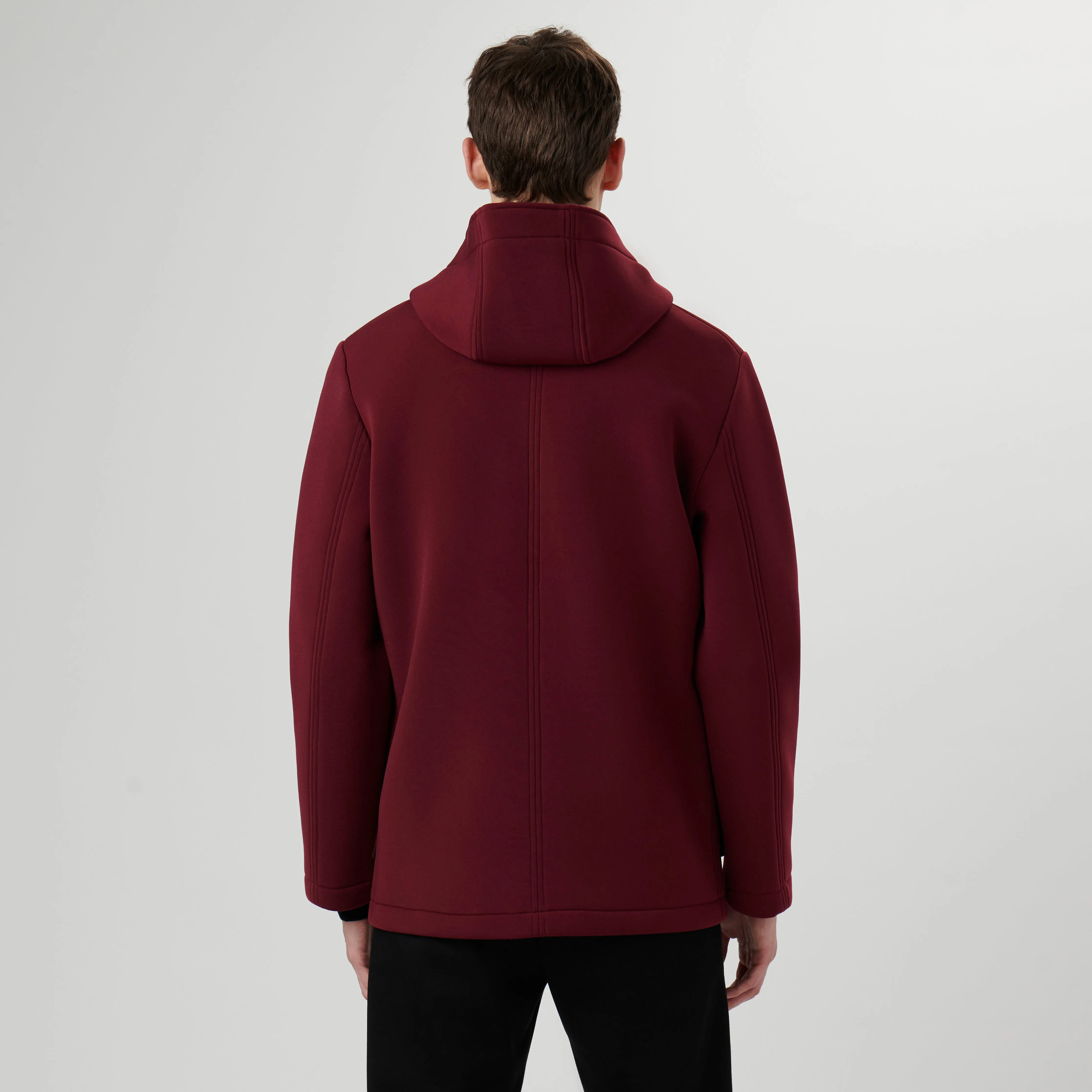 Three Quarter Car Coat with Hood sold by Bugatchi product image thumbnail 4