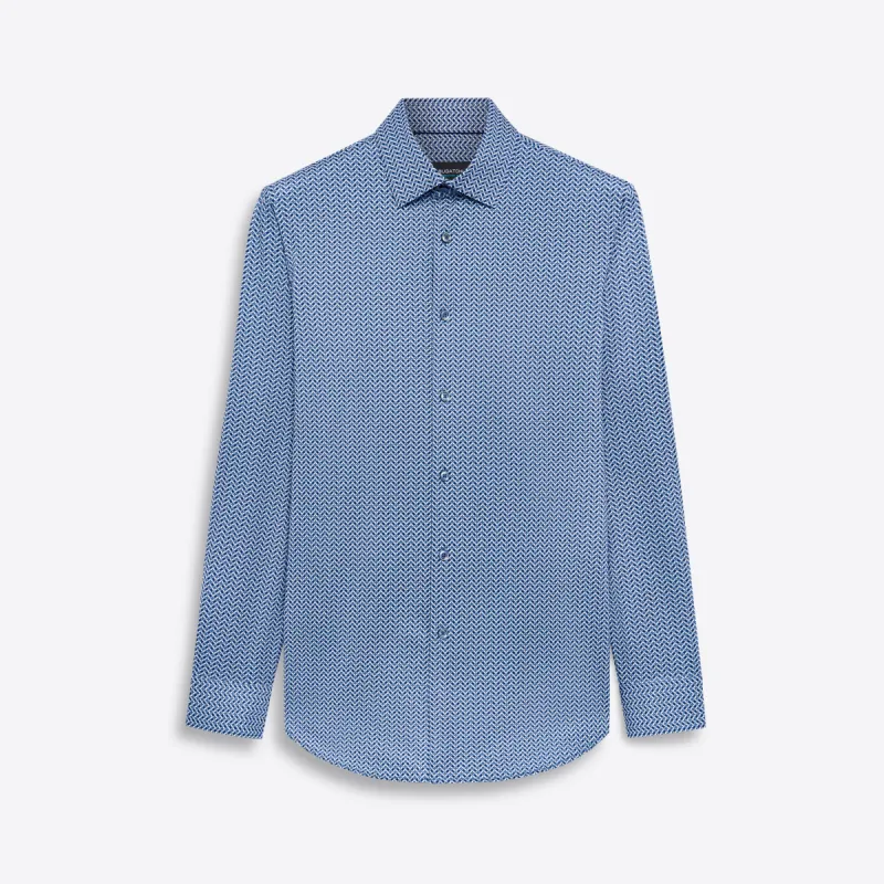 JAMES Geometric Print OoohCotton Shirt sold by Bugatchi