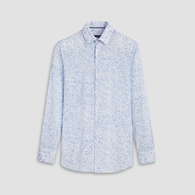 Julian Abstract Linen Shirt sold by Bugatchi