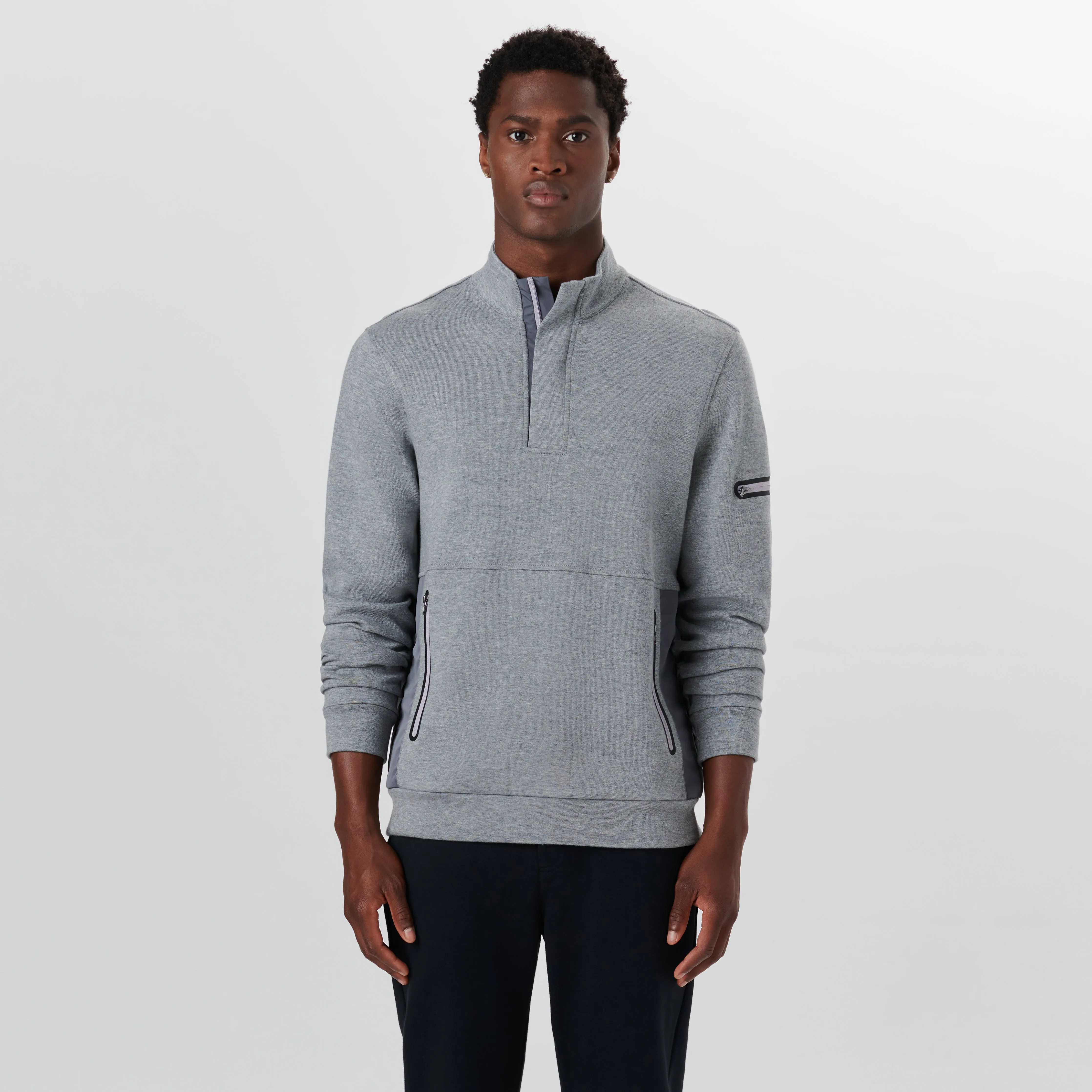 Long Sleeve Quarter Zip Pullover sold by Bugatchi product image thumbnail 2