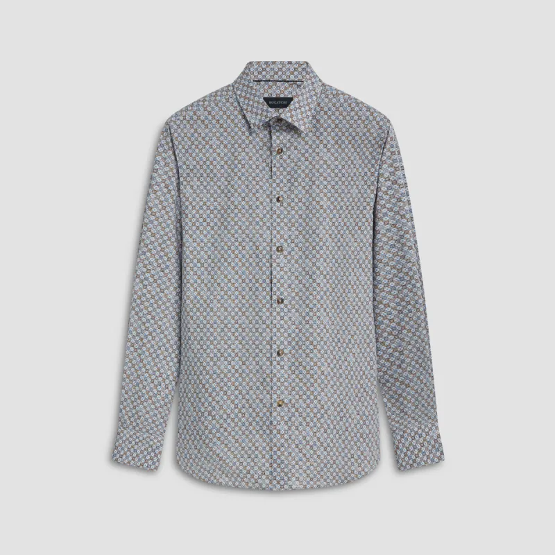 Julian Mosaic Print Shirt sold by Bugatchi