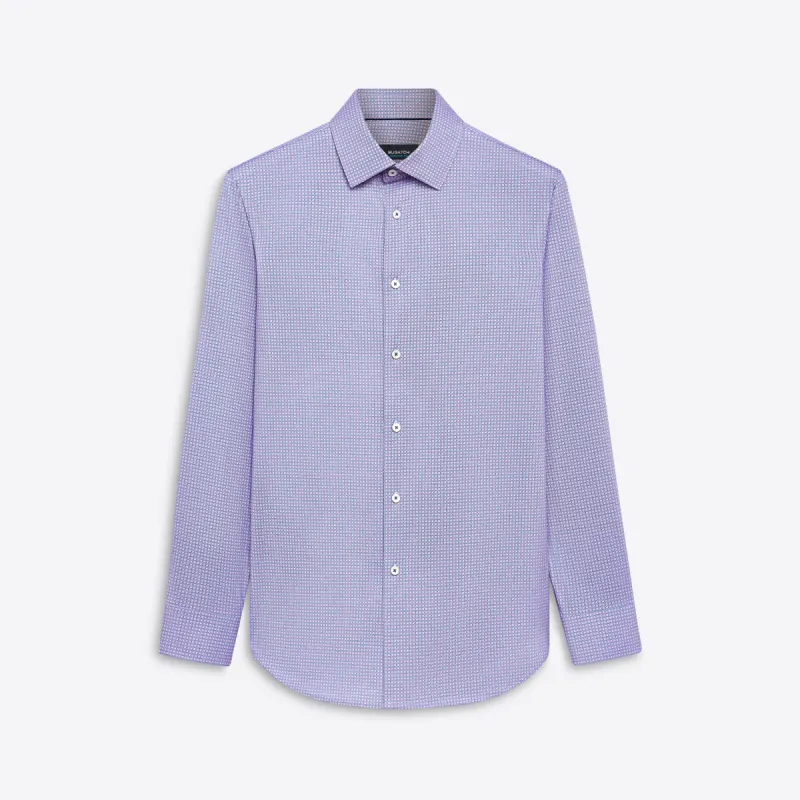 JAMES Mini Check OoohCotton Shirt sold by Bugatchi