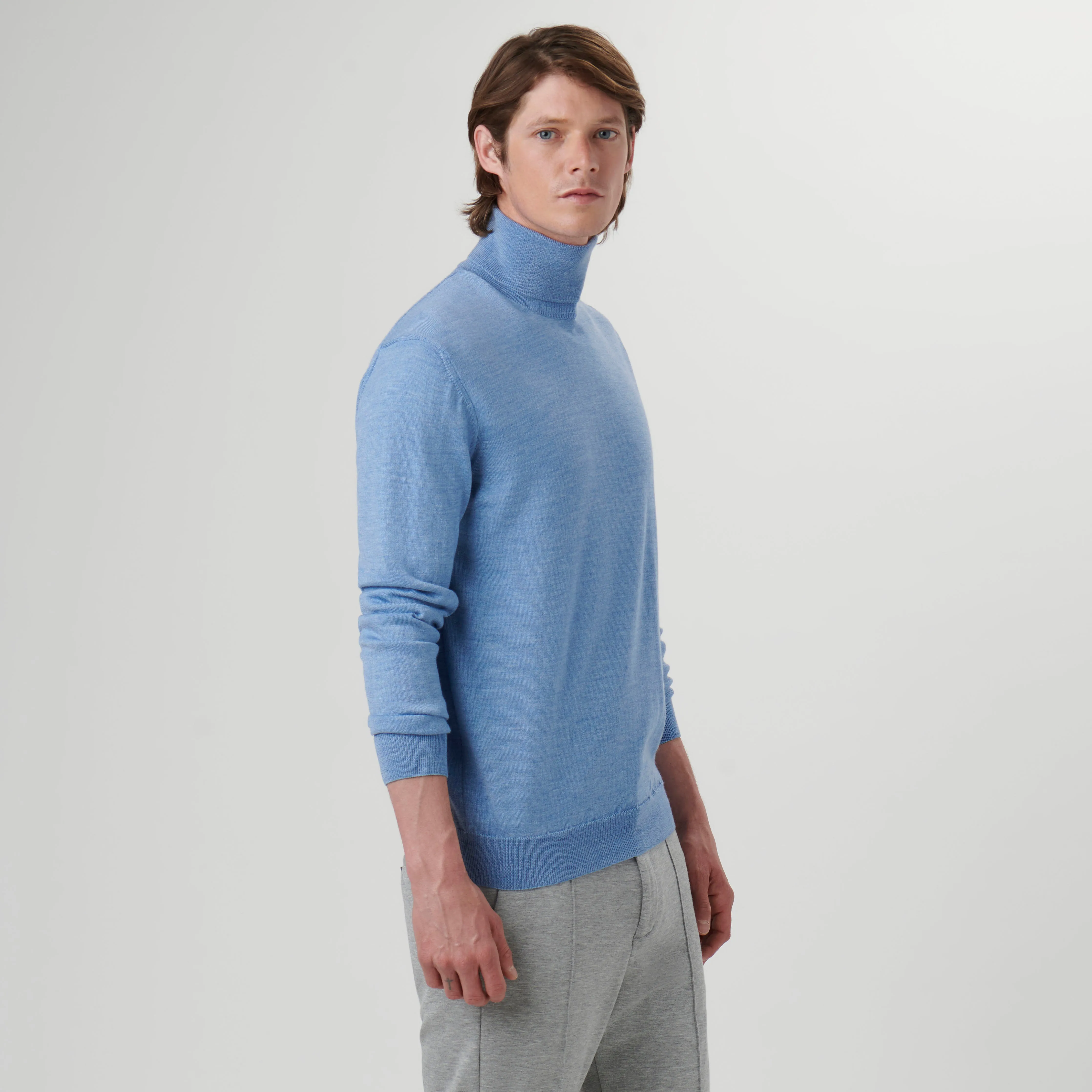 Super Merino Solid Turtleneck Sweater sold by Bugatchi product image thumbnail 3