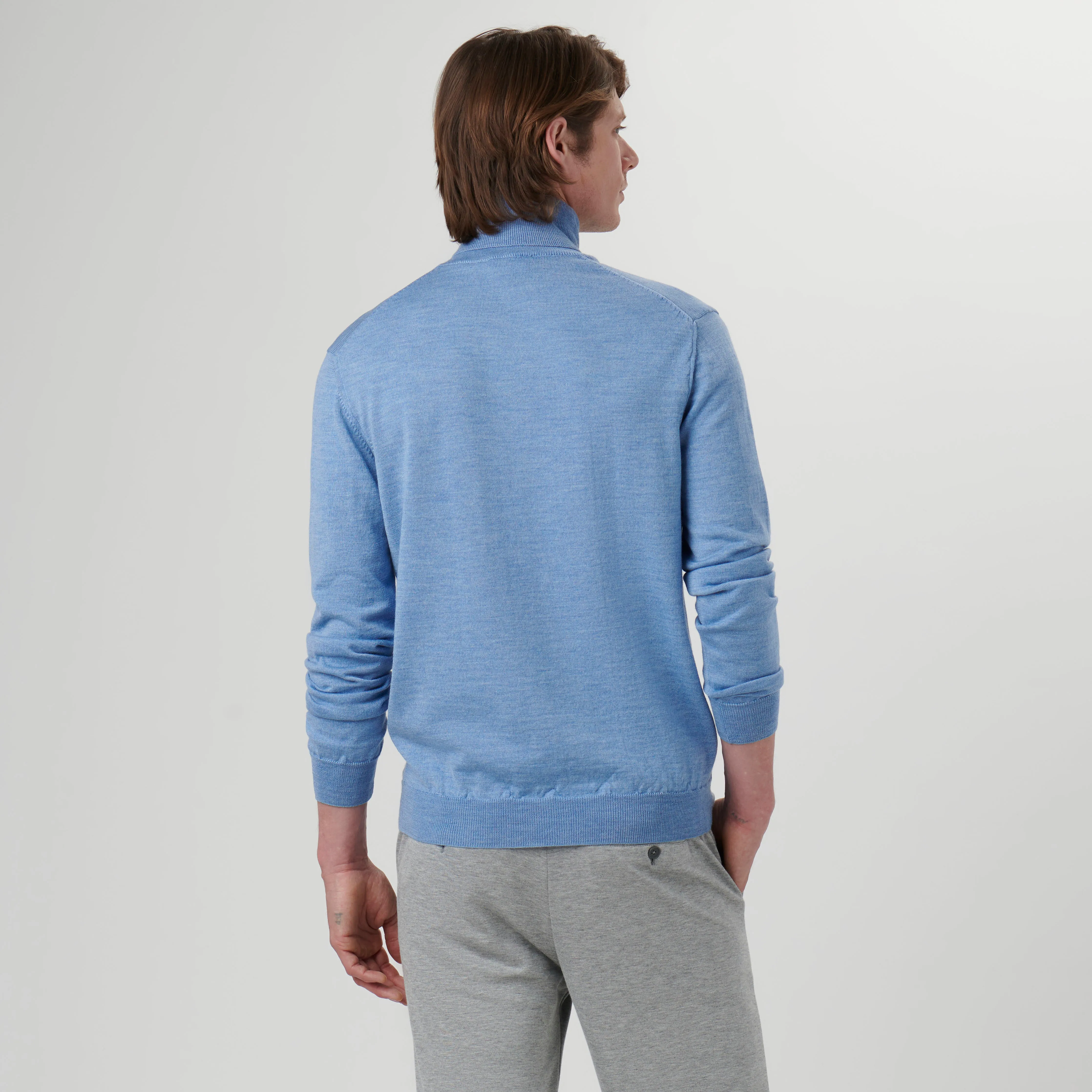 Super Merino Solid Turtleneck Sweater sold by Bugatchi product image thumbnail 4