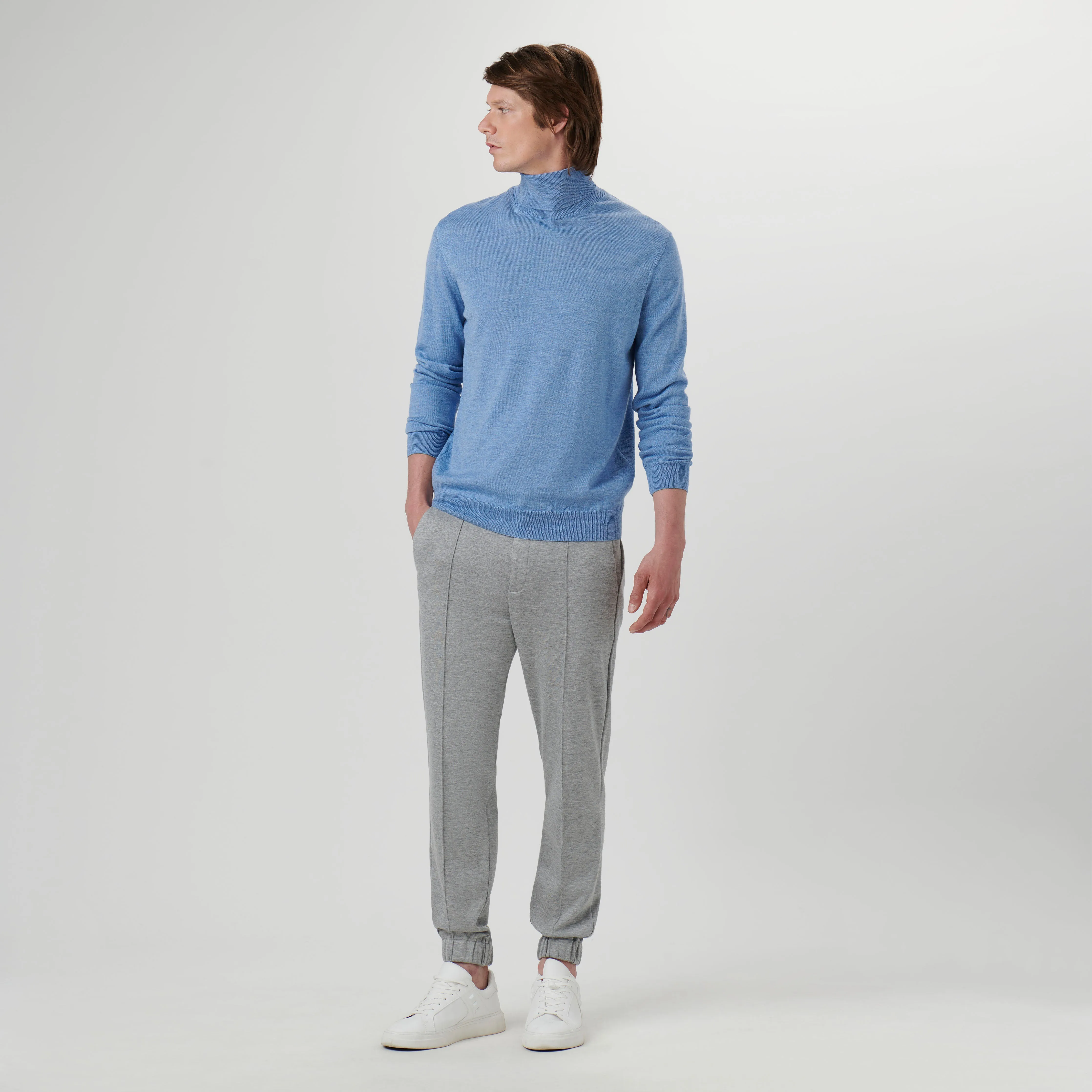 Super Merino Solid Turtleneck Sweater sold by Bugatchi product image thumbnail 5