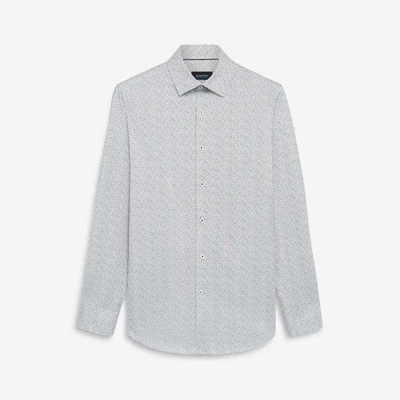 JAMES Abstract Print OoohCotton Twill Shirt sold by Bugatchi