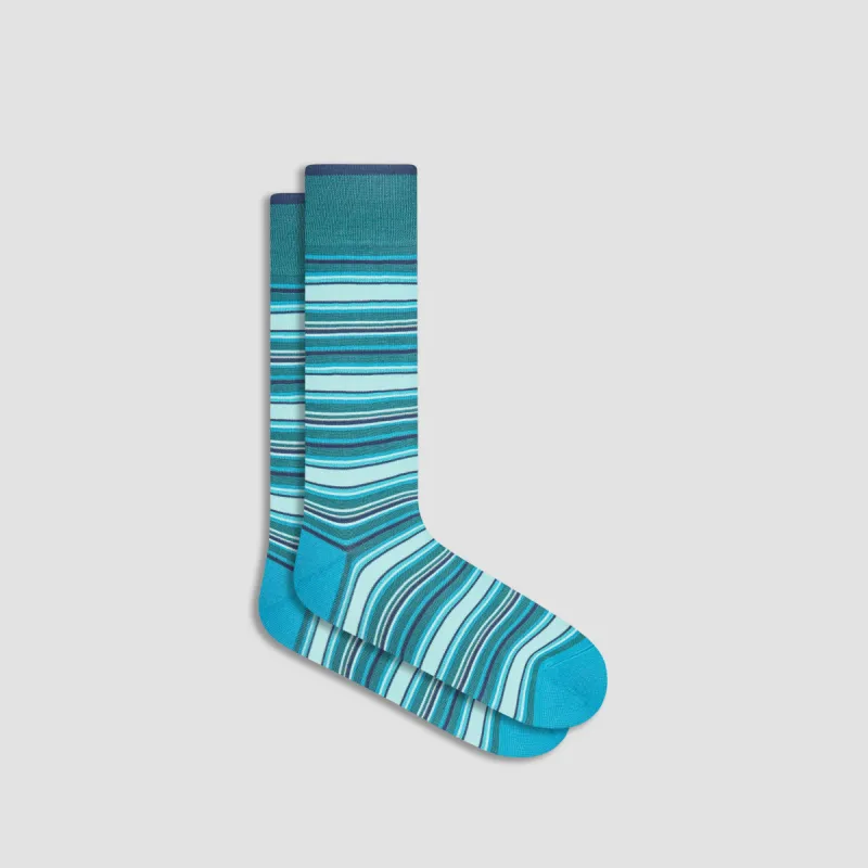 Striped Mid-Calf Socks sold by Bugatchi