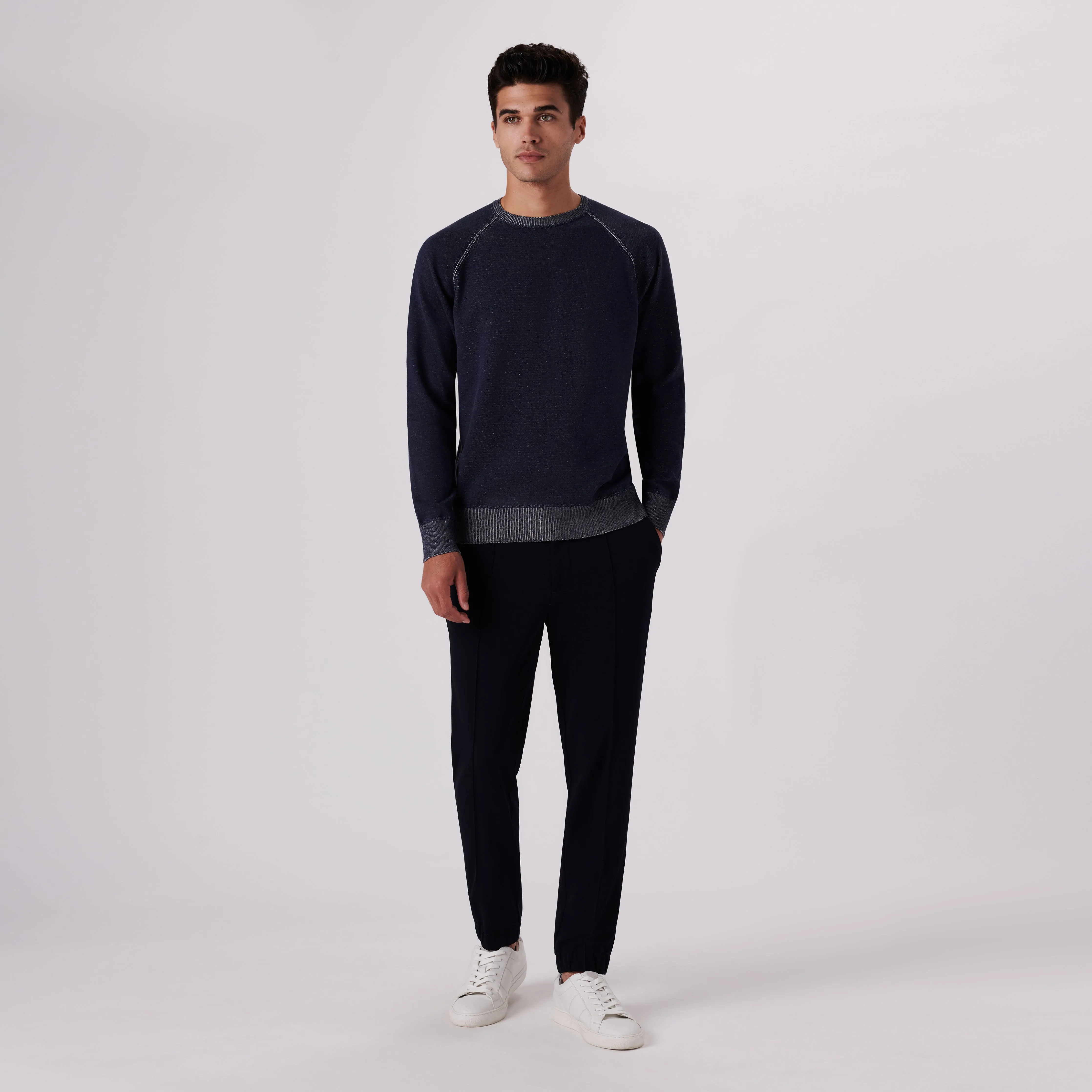 Solid Crew Neck Sweater sold by Bugatchi product image thumbnail 5