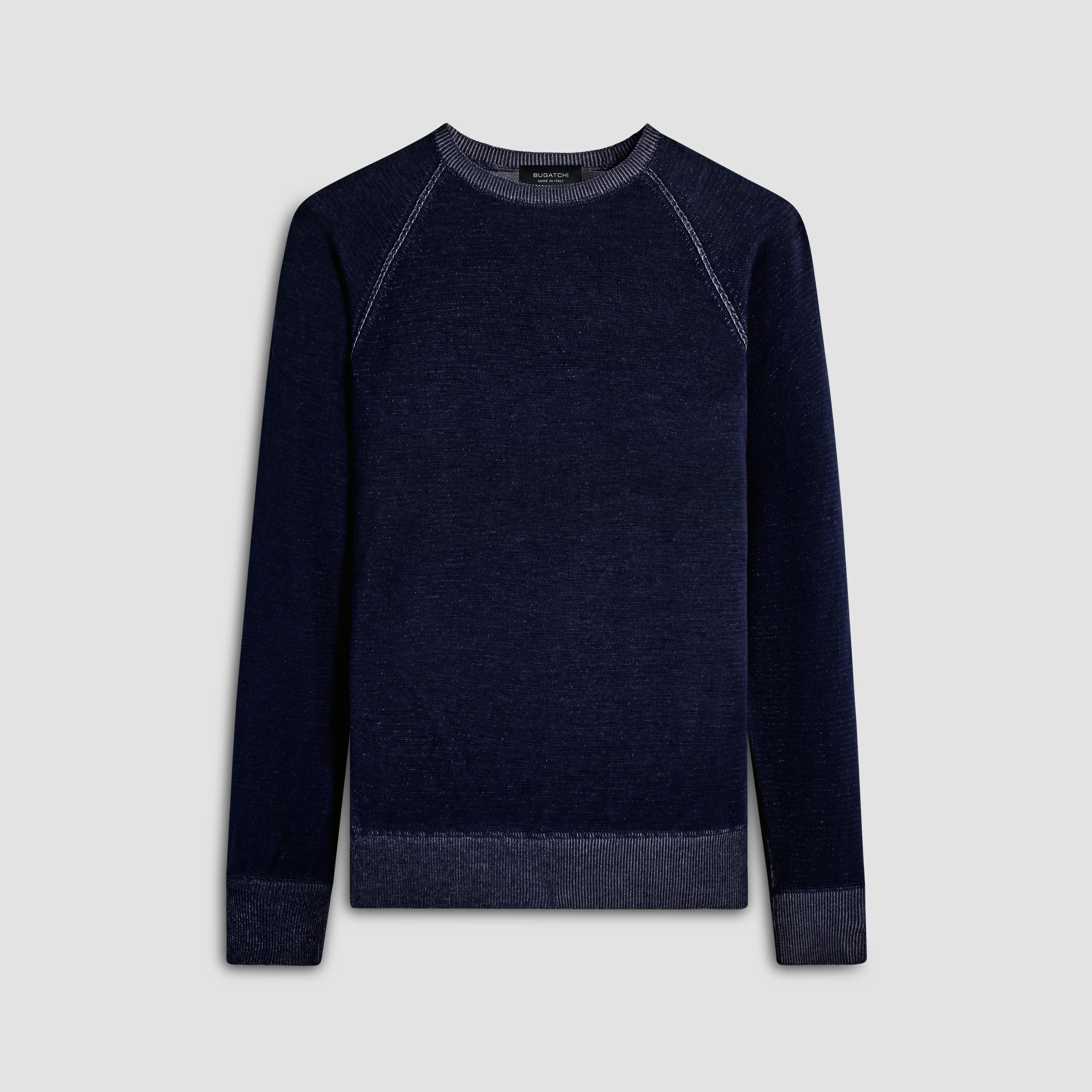 Solid Crew Neck Sweater sold by Bugatchi