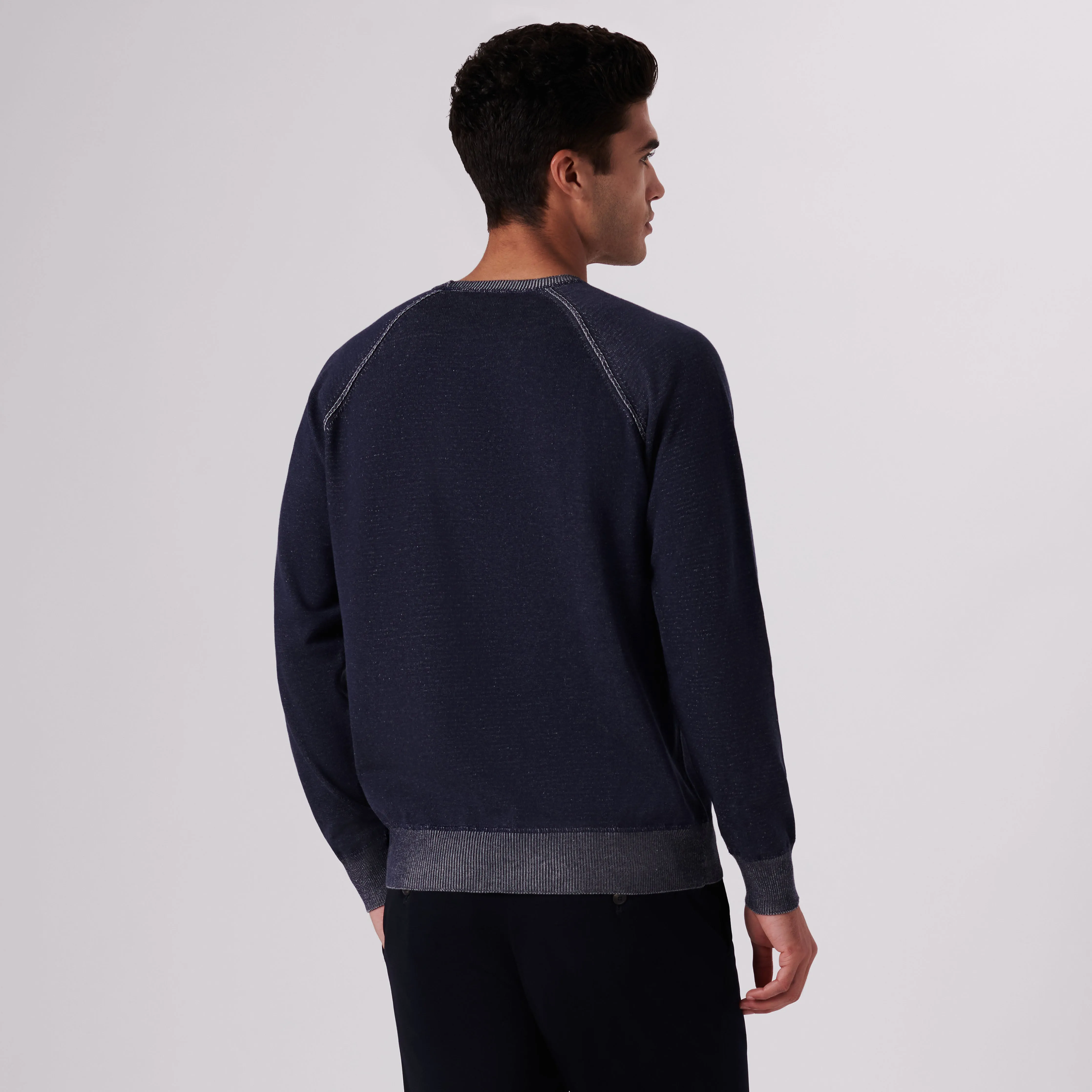Solid Crew Neck Sweater sold by Bugatchi product image thumbnail 4