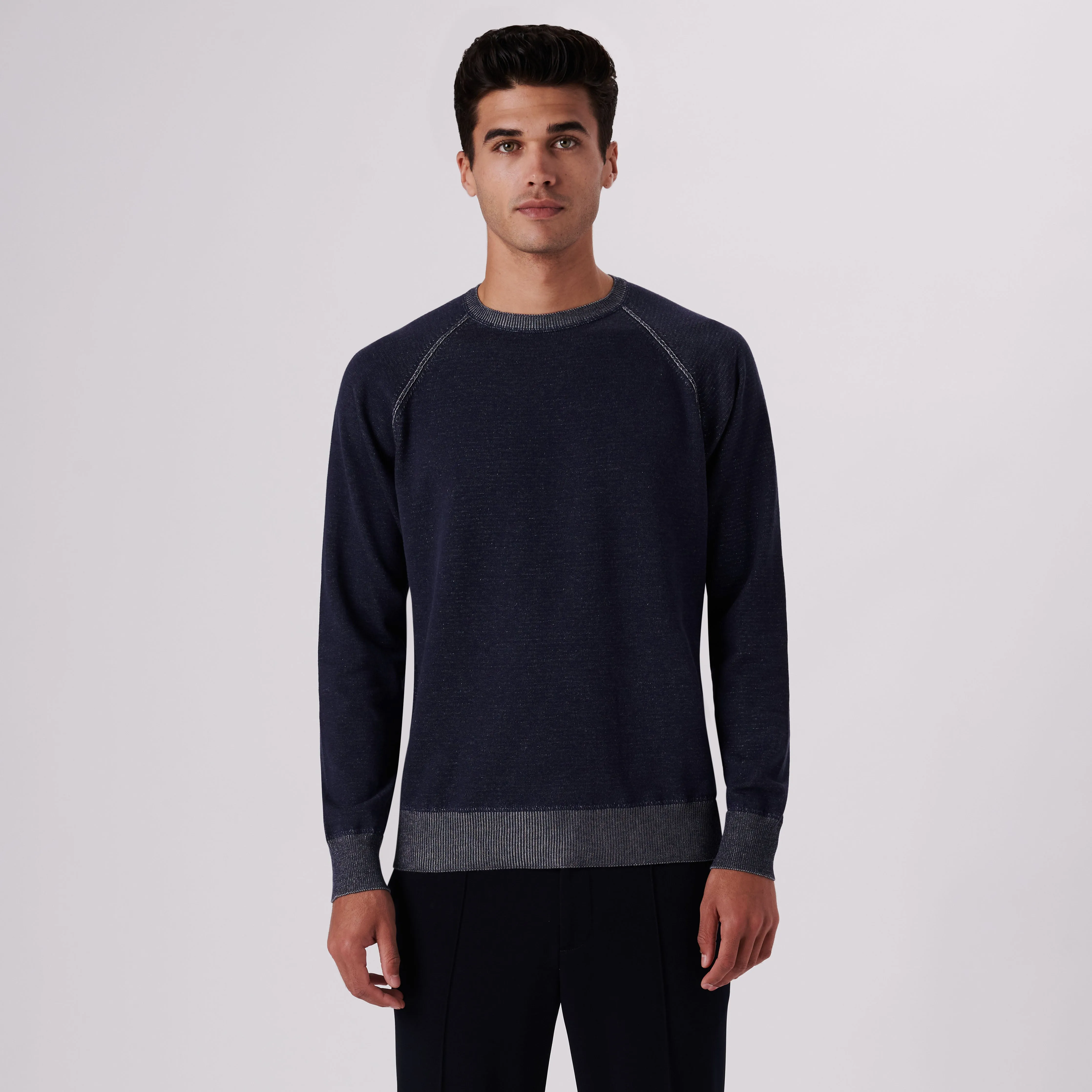 Solid Crew Neck Sweater sold by Bugatchi product image thumbnail 2