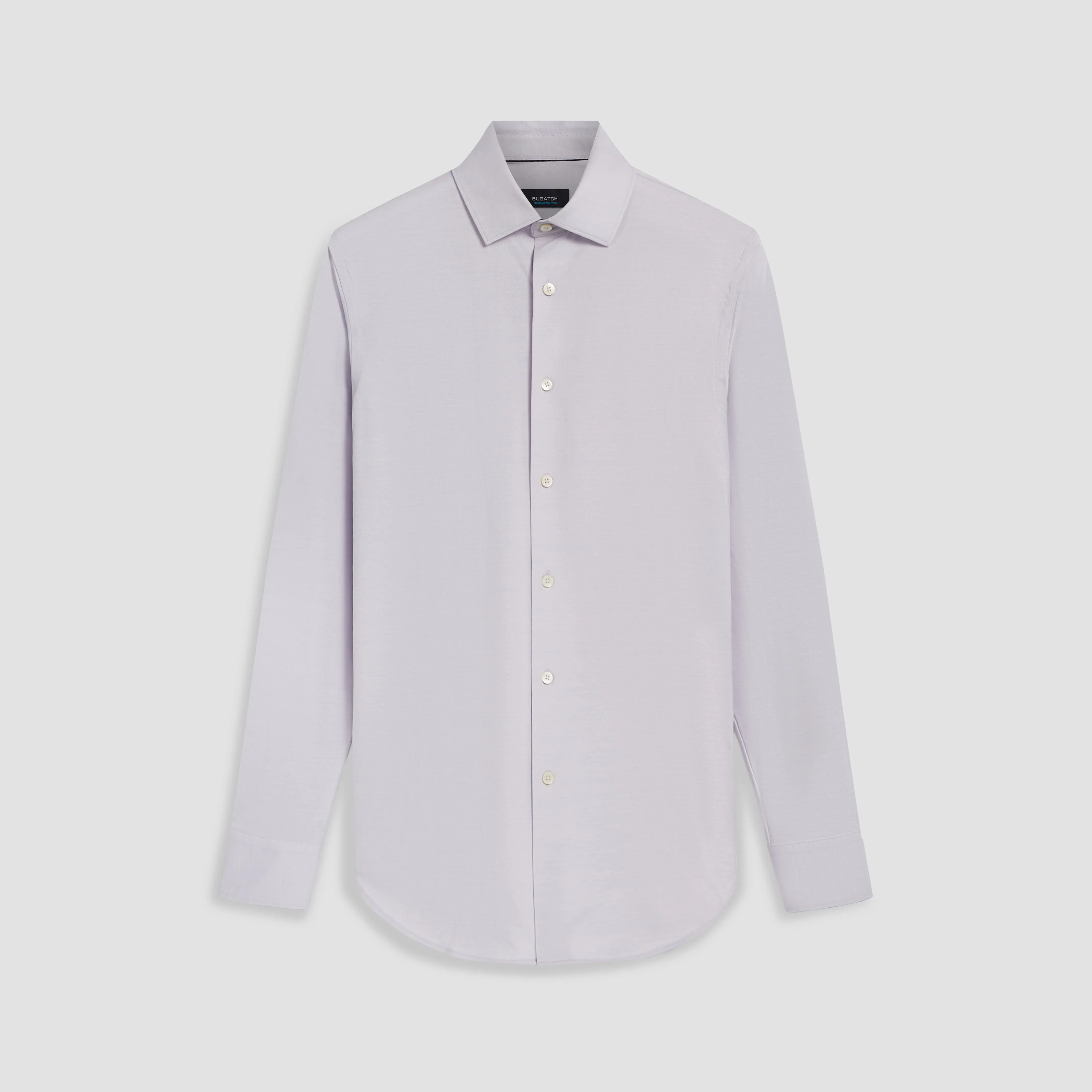 JAMES Solid OoohCotton Twill Shirt sold by Bugatchi
