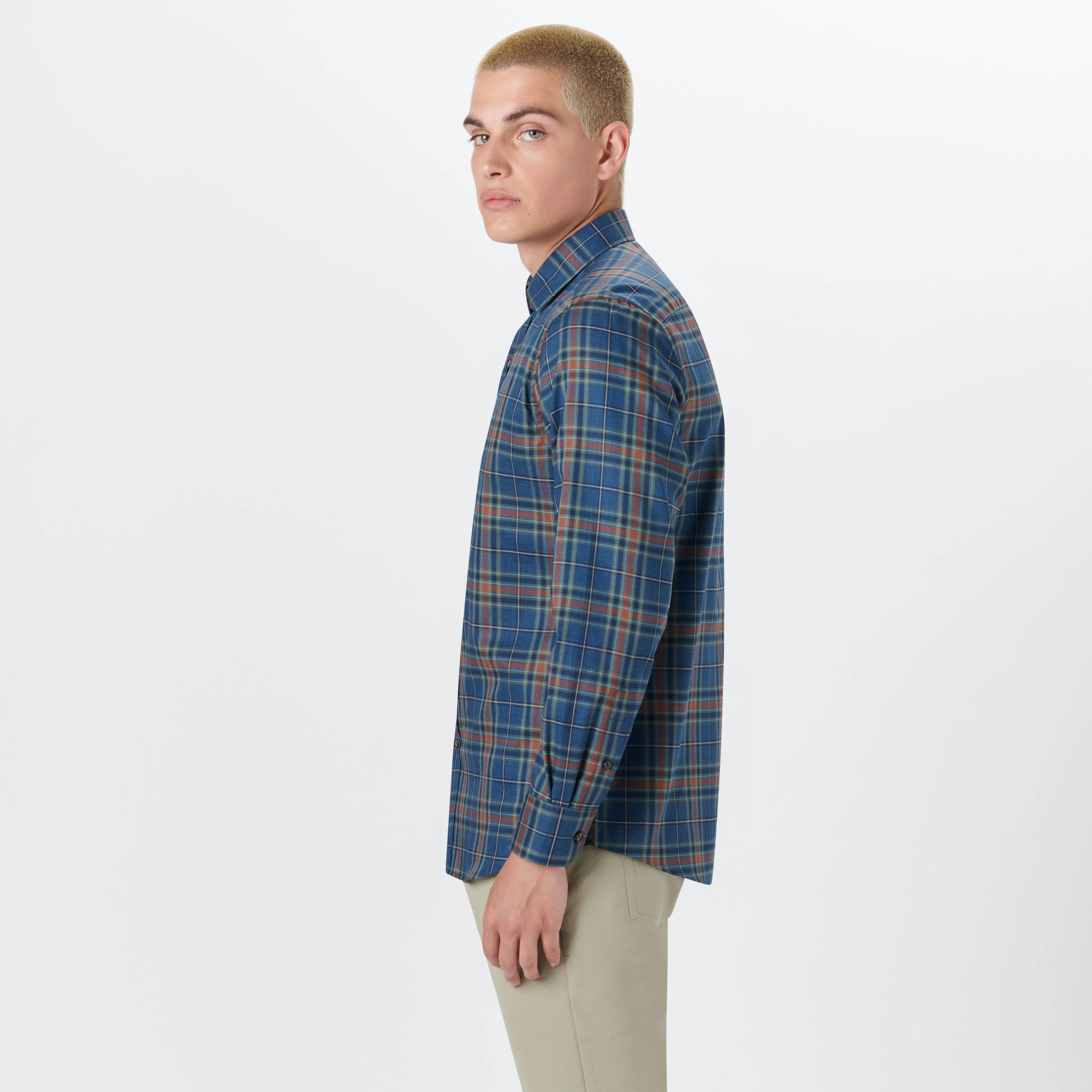 JULIAN Plaid Check Shirt sold by Bugatchi product image thumbnail 3