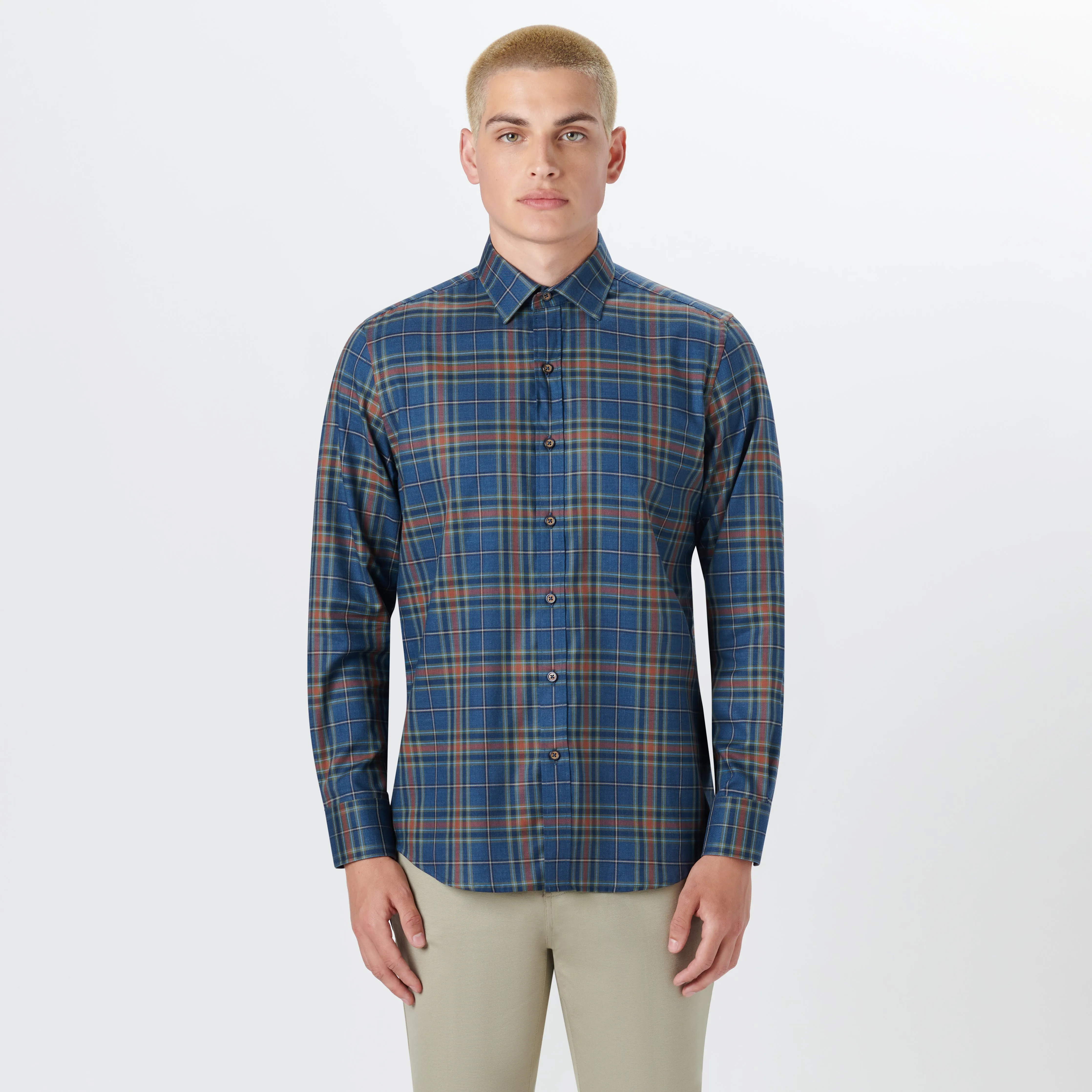 JULIAN Plaid Check Shirt sold by Bugatchi product image thumbnail 2