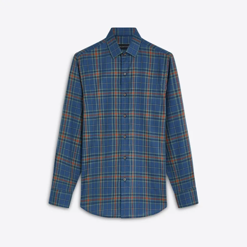 JULIAN Plaid Check Shirt sold by Bugatchi