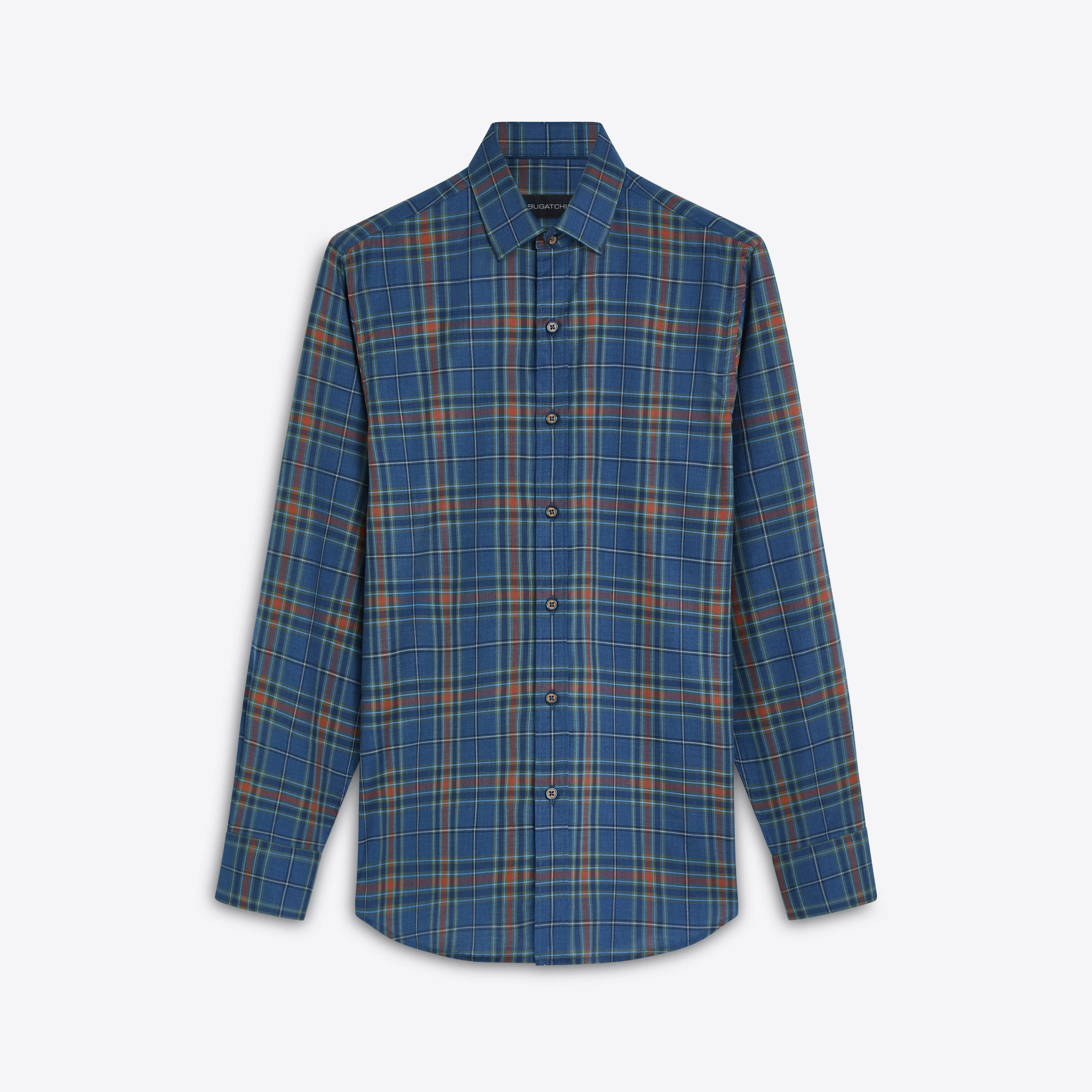 JULIAN Plaid Check Shirt sold by Bugatchi