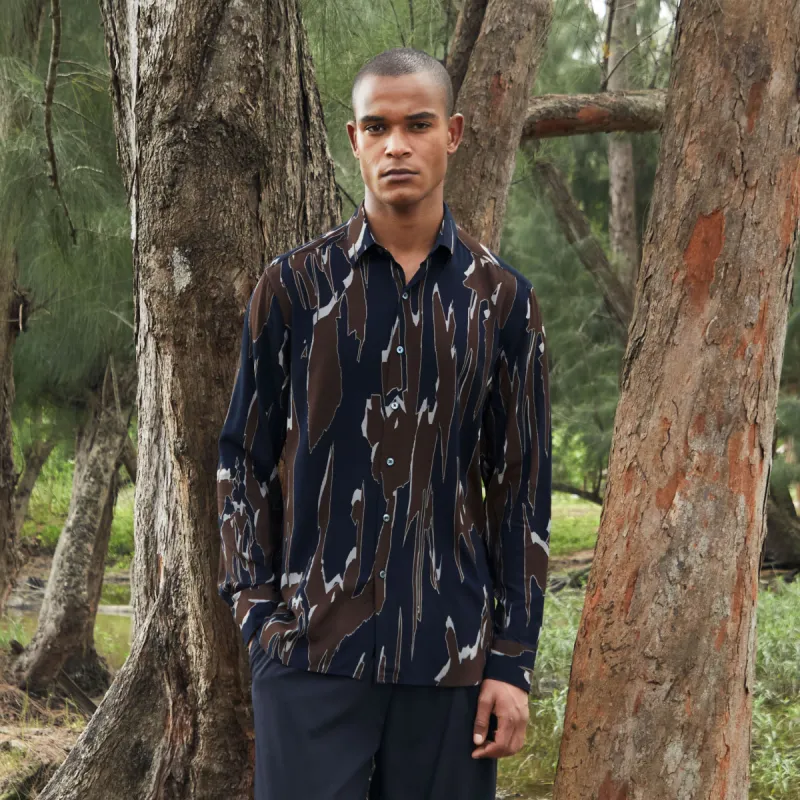 Julian EcoVero Abstract Shirt sold by Bugatchi