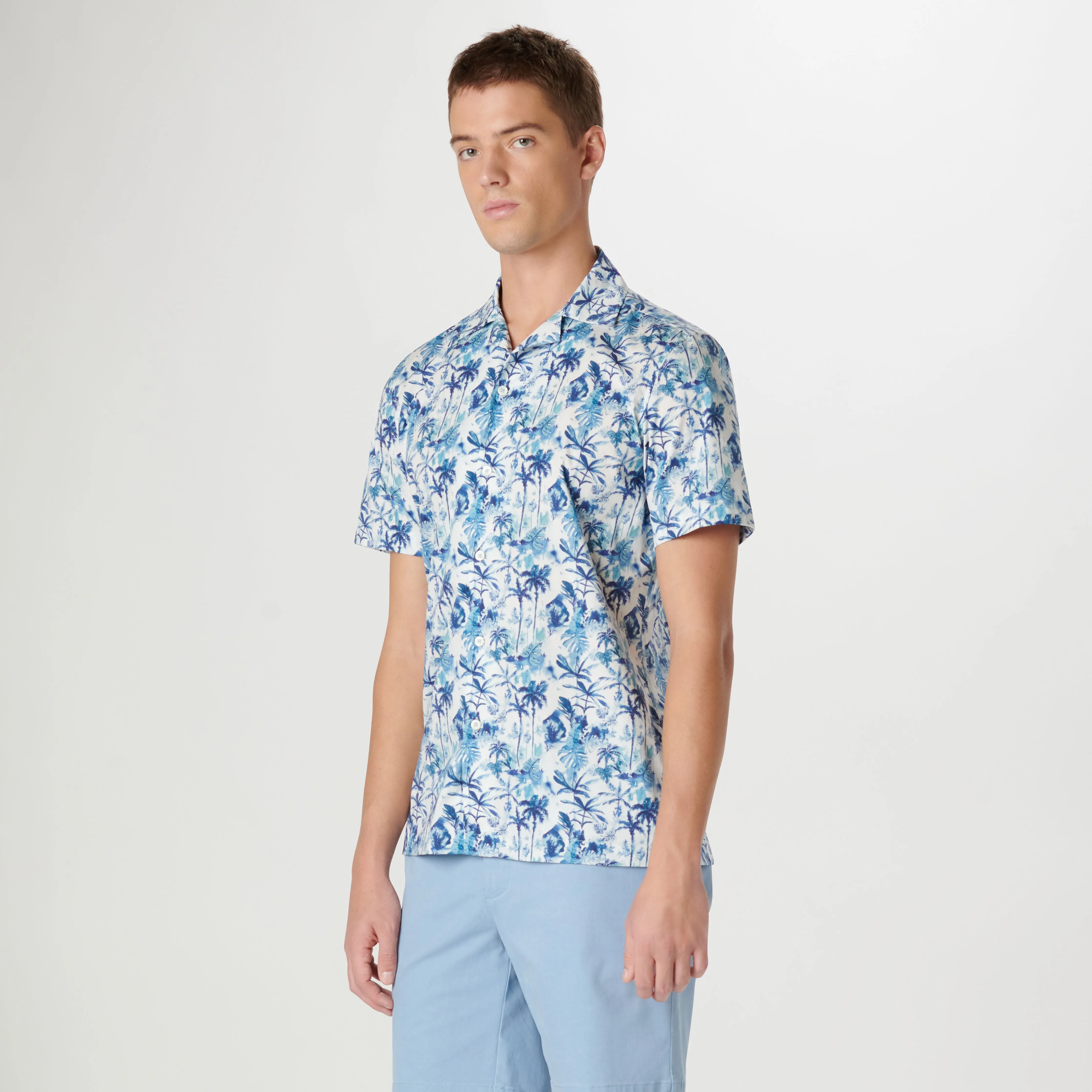 Jackson Palm Tree Short Sleeve Shirt sold by Bugatchi product image thumbnail 3