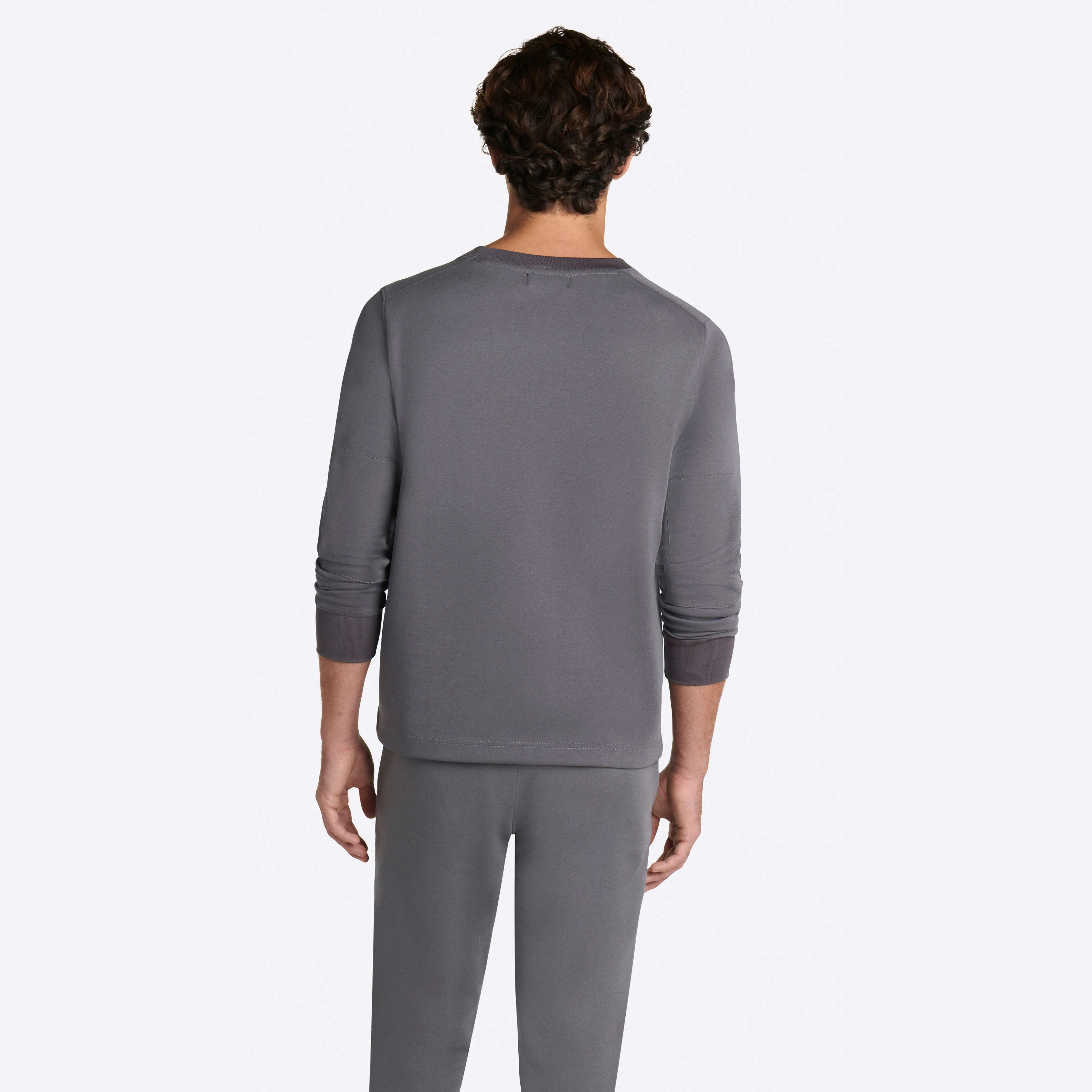 COMFORT Solid Long Sleeve Crew Neck Pullover sold by Bugatchi product image thumbnail 5
