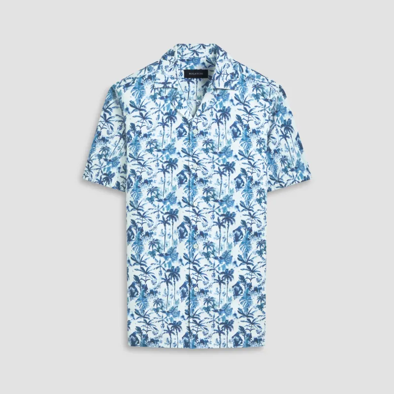 Jackson Palm Tree Short Sleeve Shirt sold by Bugatchi