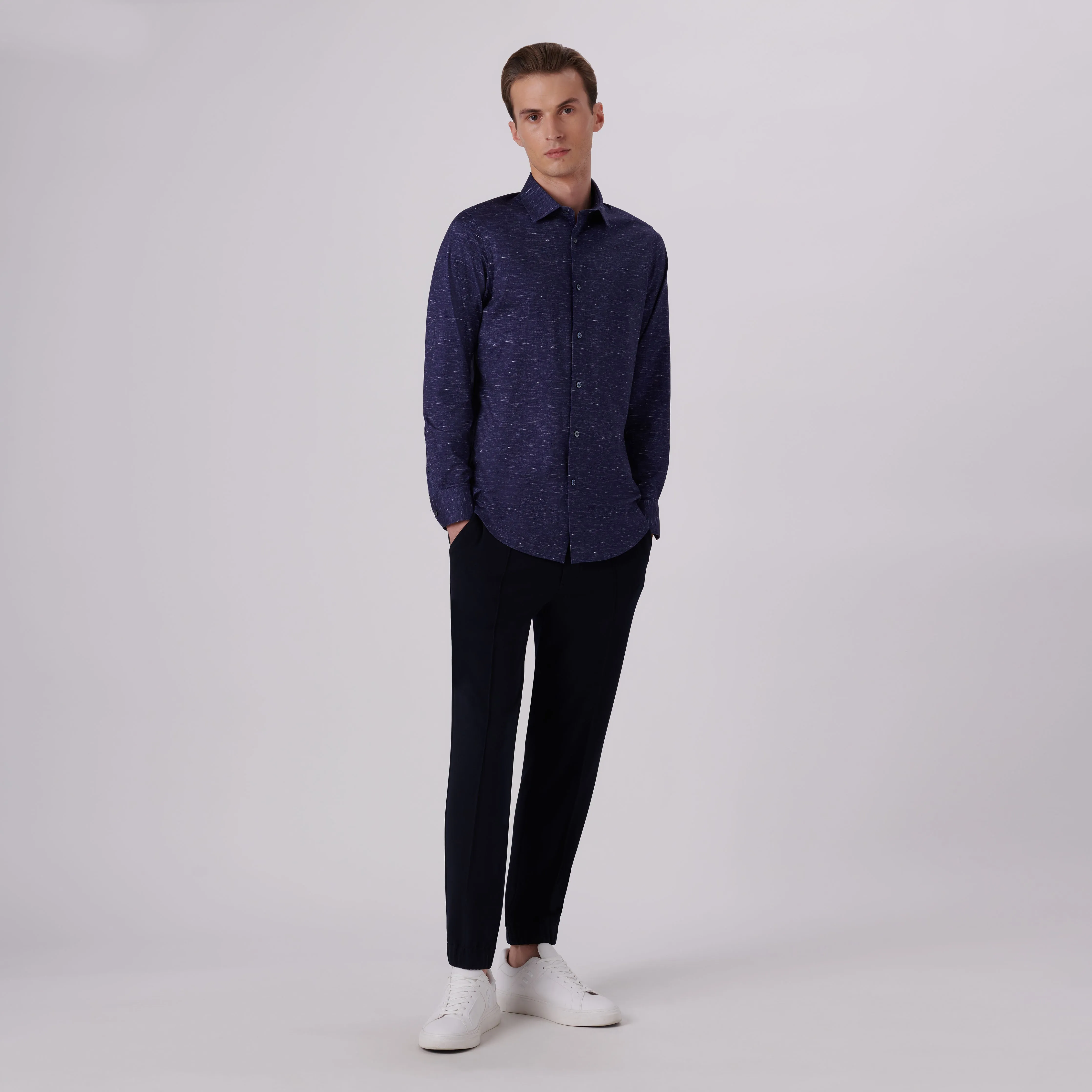 James Heather Print OoohCotton Shirt sold by Bugatchi product image thumbnail 5