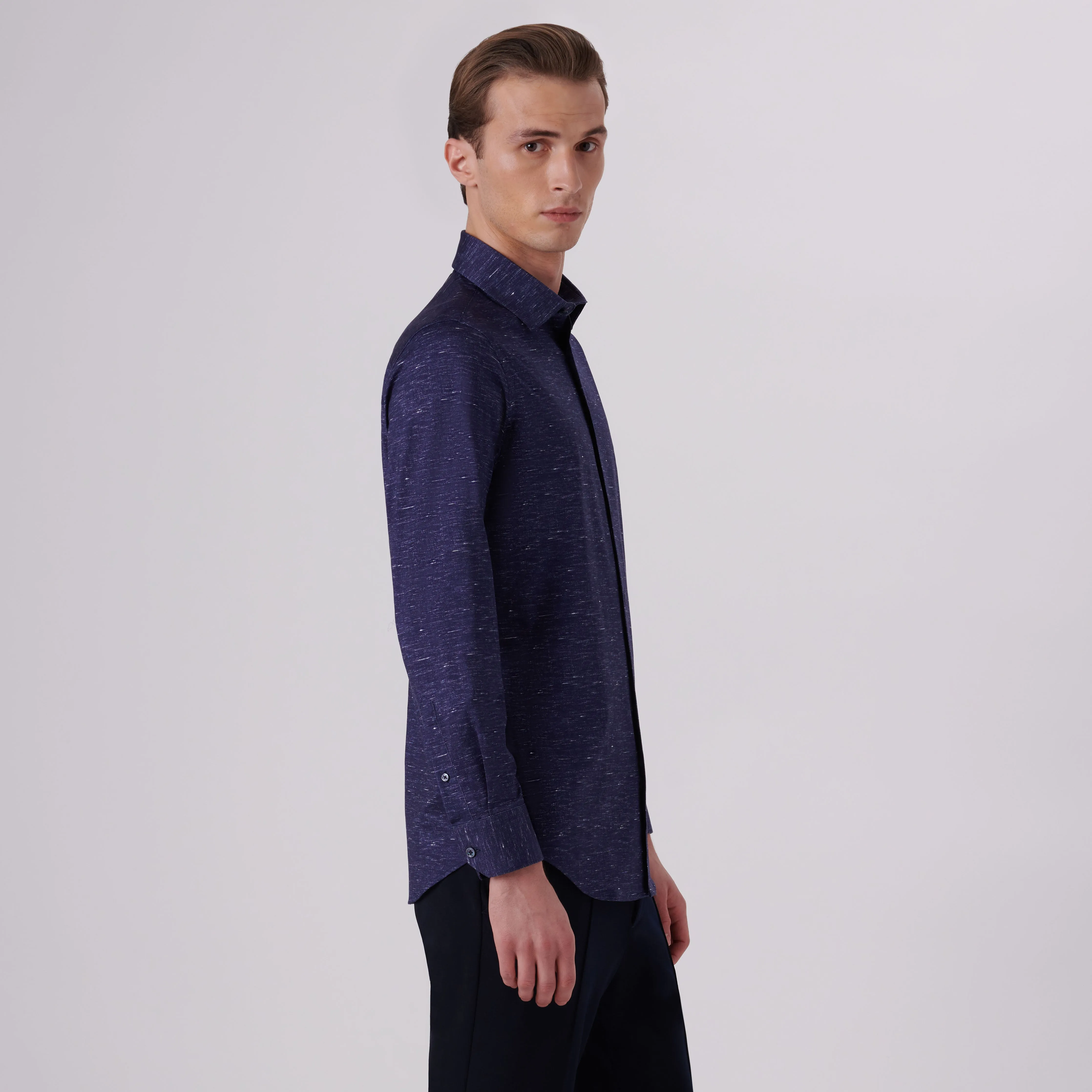 James Heather Print OoohCotton Shirt sold by Bugatchi product image thumbnail 3