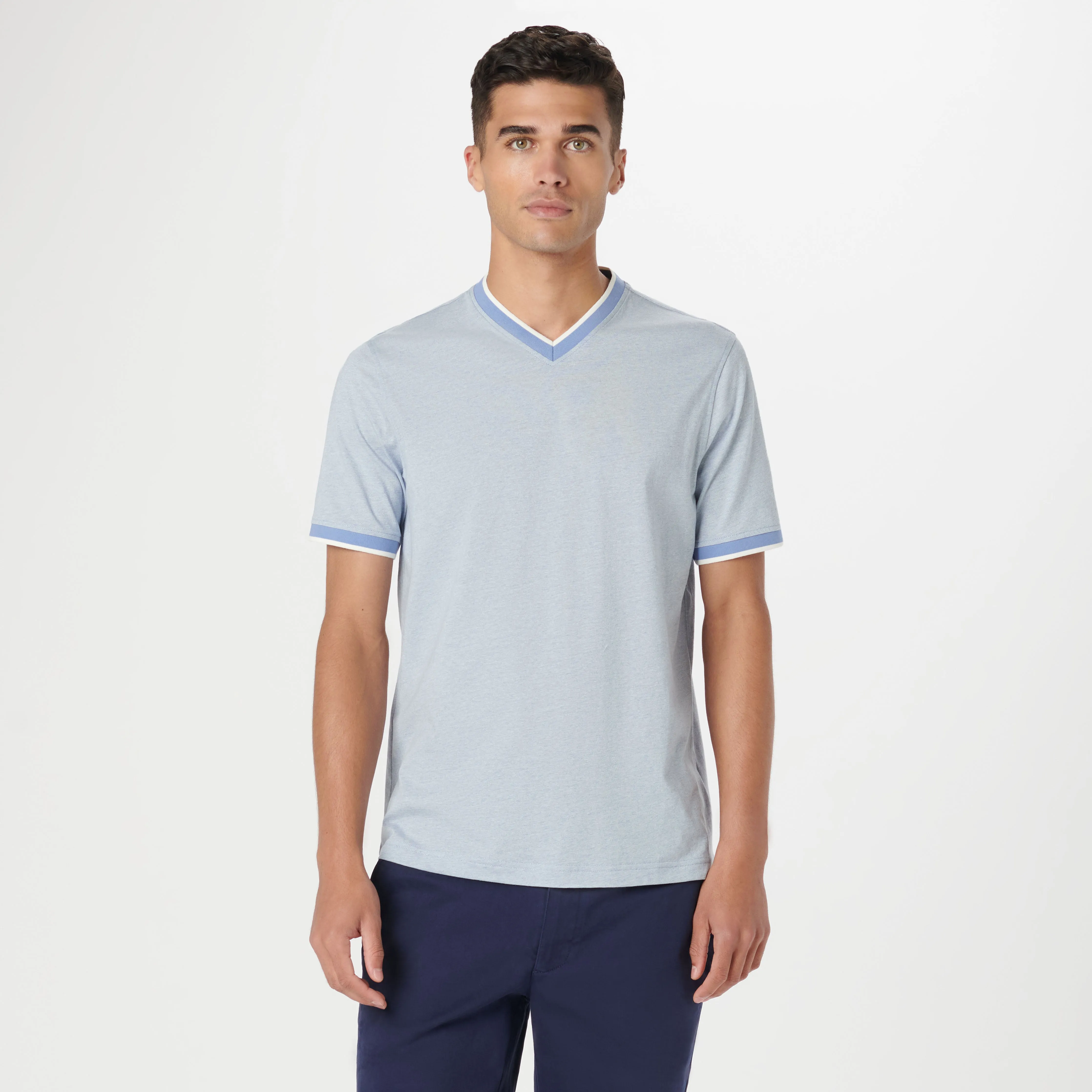Performance High V-Neck T-Shirt sold by Bugatchi product image thumbnail 2