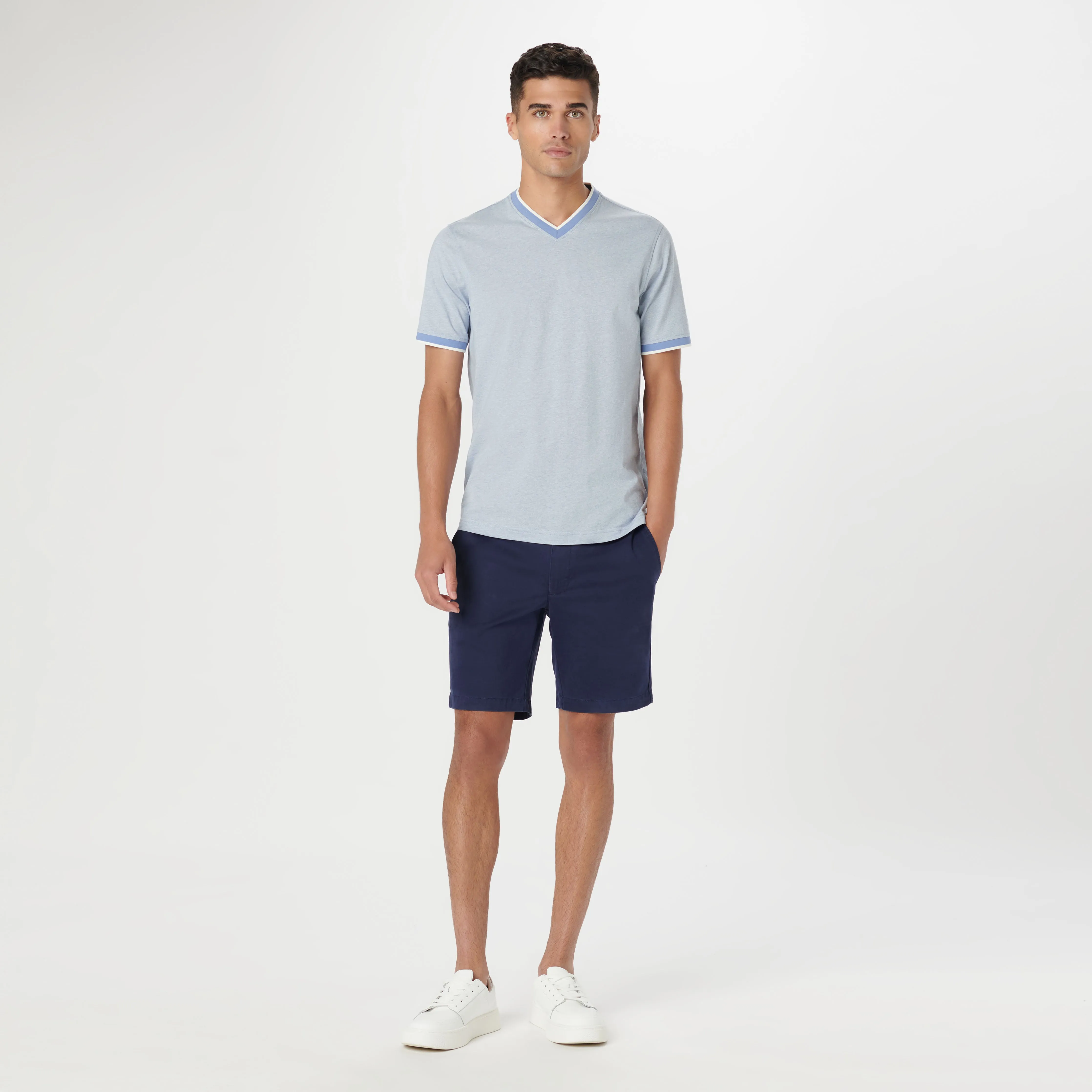 Performance High V-Neck T-Shirt sold by Bugatchi product image thumbnail 5