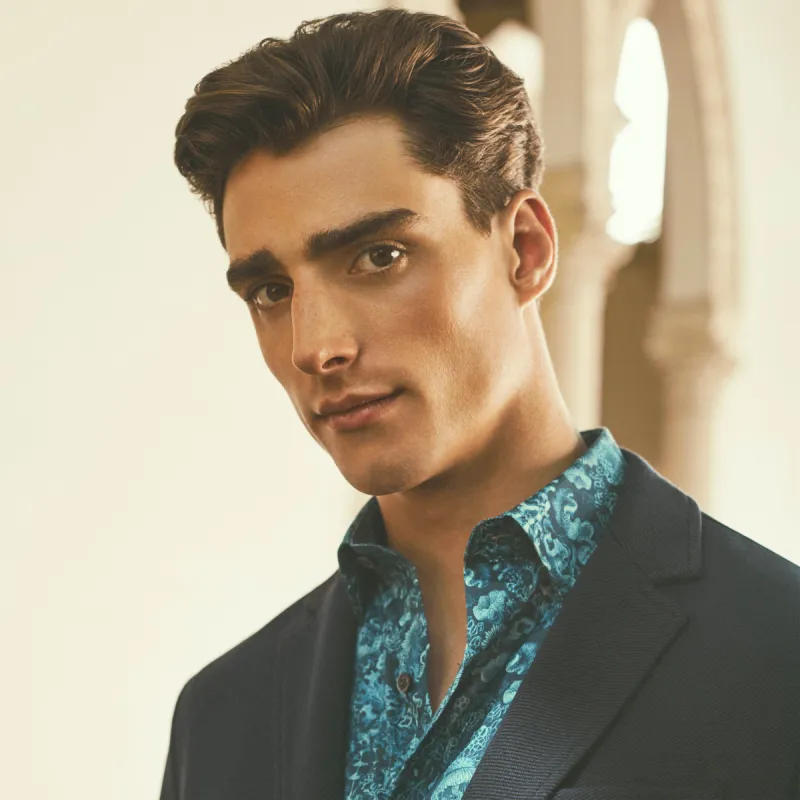 Two Button Knit Blazer sold by Bugatchi