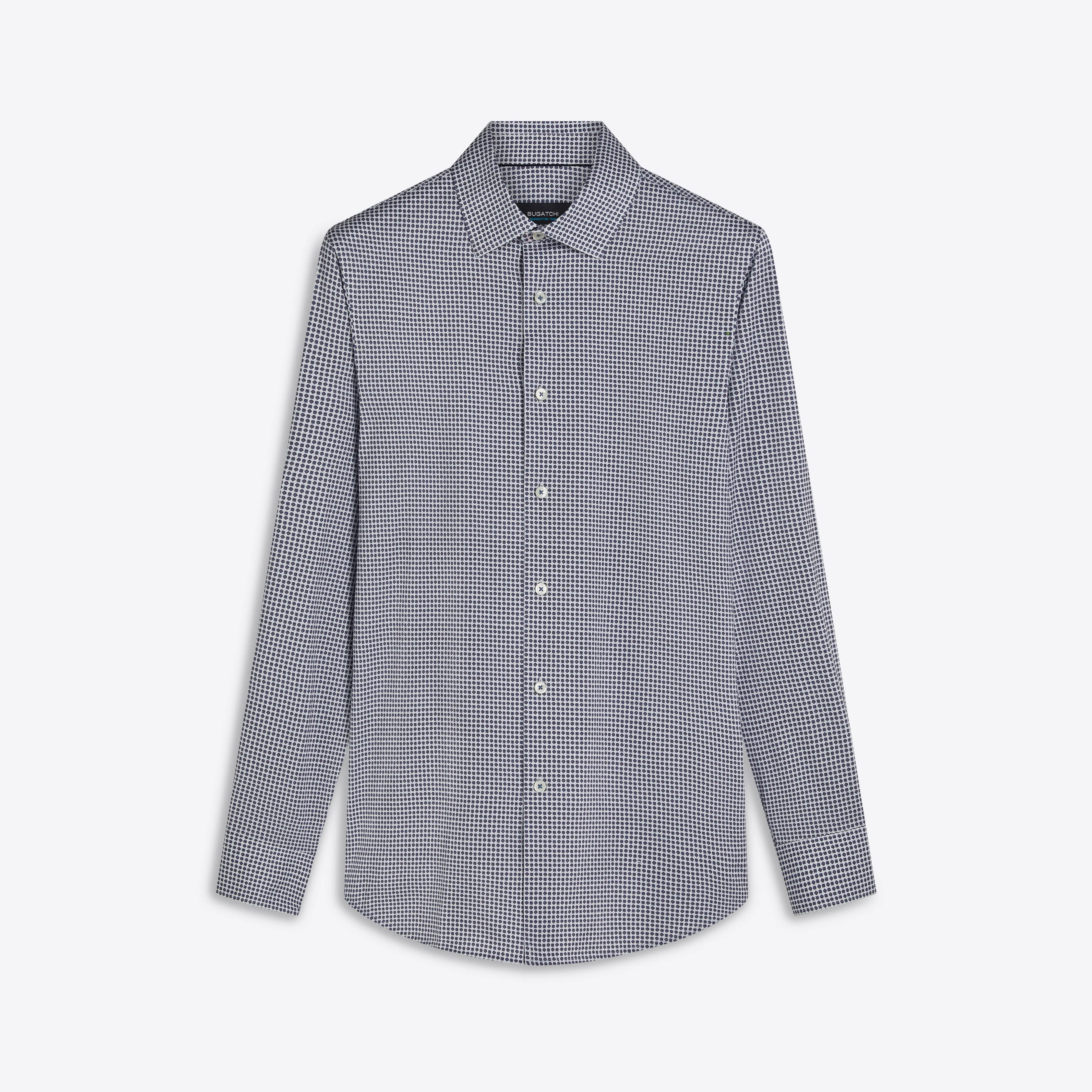 JAMES Geometric Print OoohCotton Shirt sold by Bugatchi