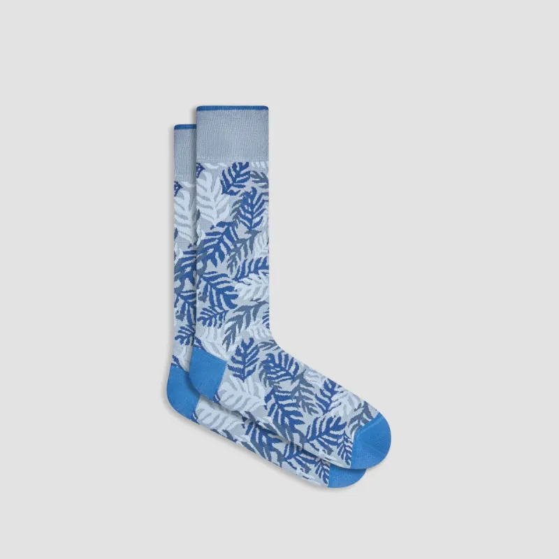 Leaves Mid-Calf Socks sold by Bugatchi