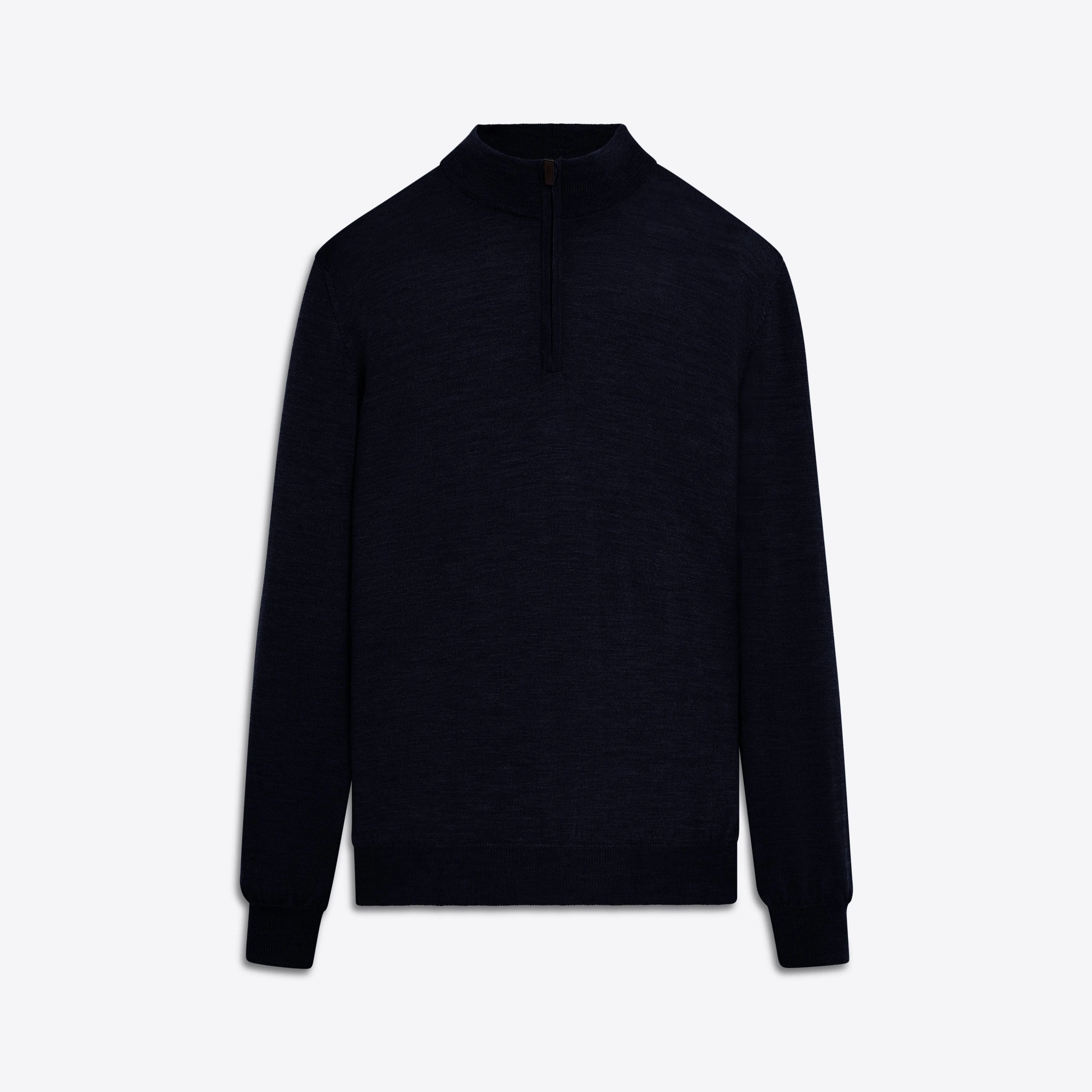 Super Merino Solid Quarter Zip Sweater sold by Bugatchi