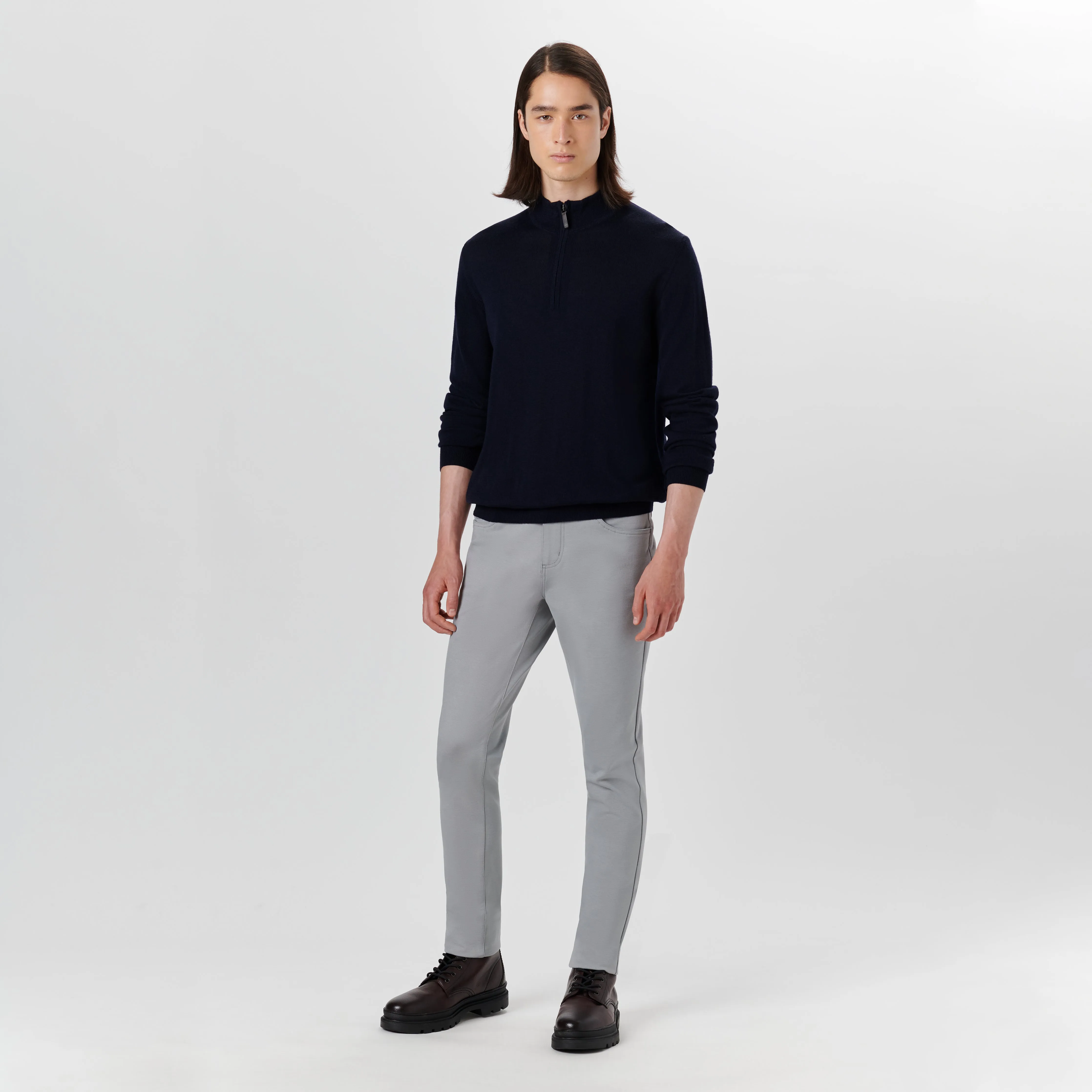 Super Merino Solid Quarter Zip Sweater sold by Bugatchi product image thumbnail 5