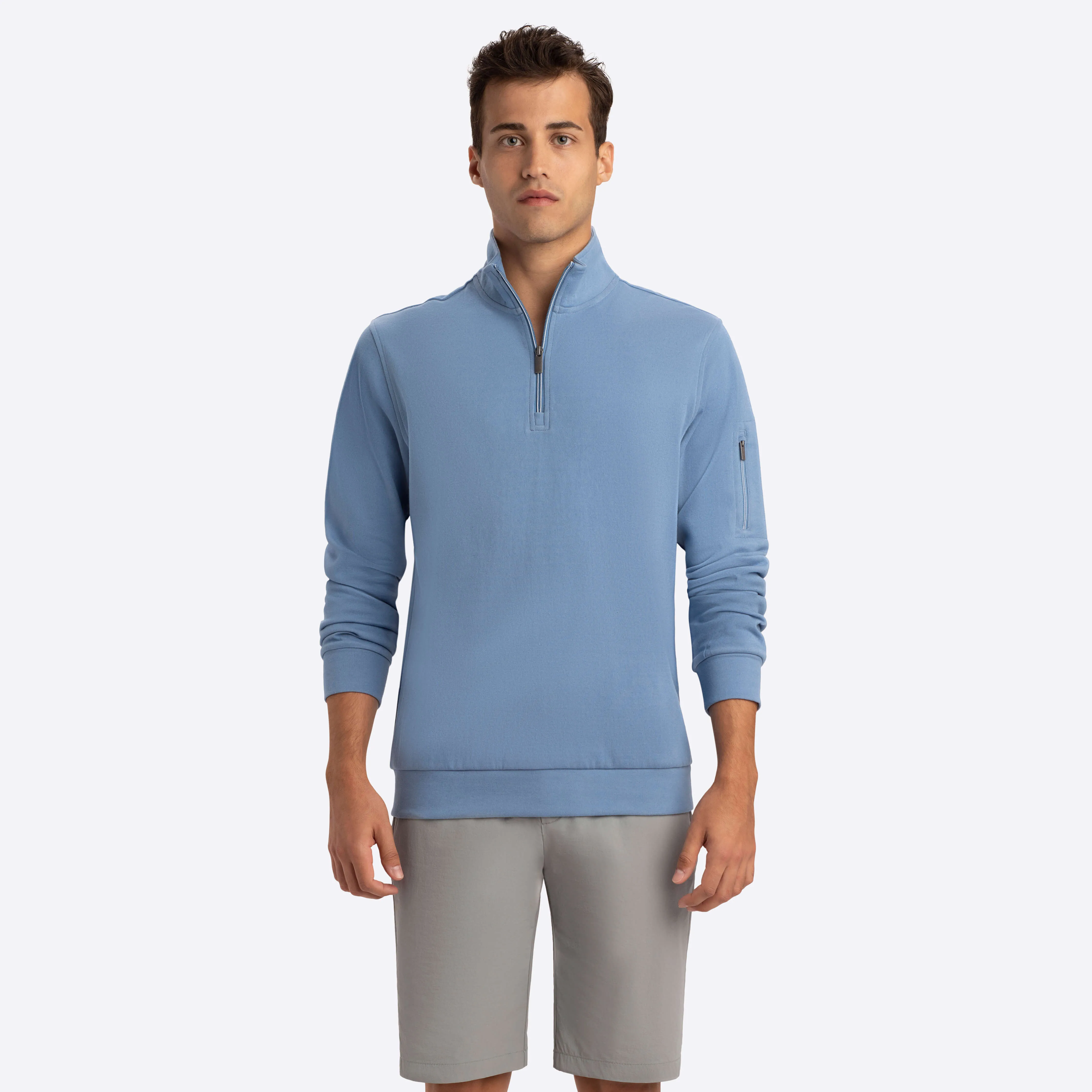 Quarter Zip Mock Neck sold by Bugatchi product image thumbnail 2
