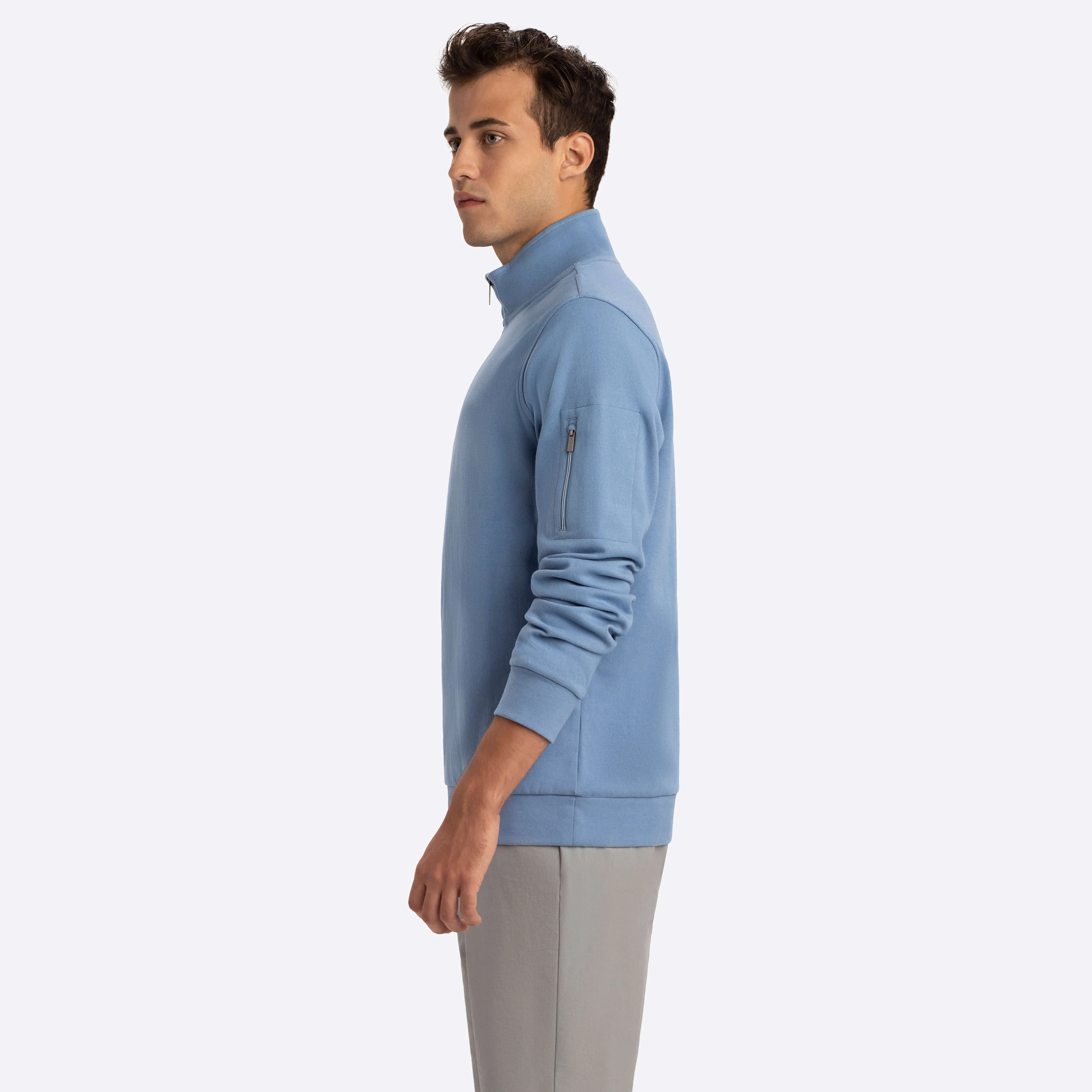 Quarter Zip Mock Neck sold by Bugatchi product image thumbnail 3