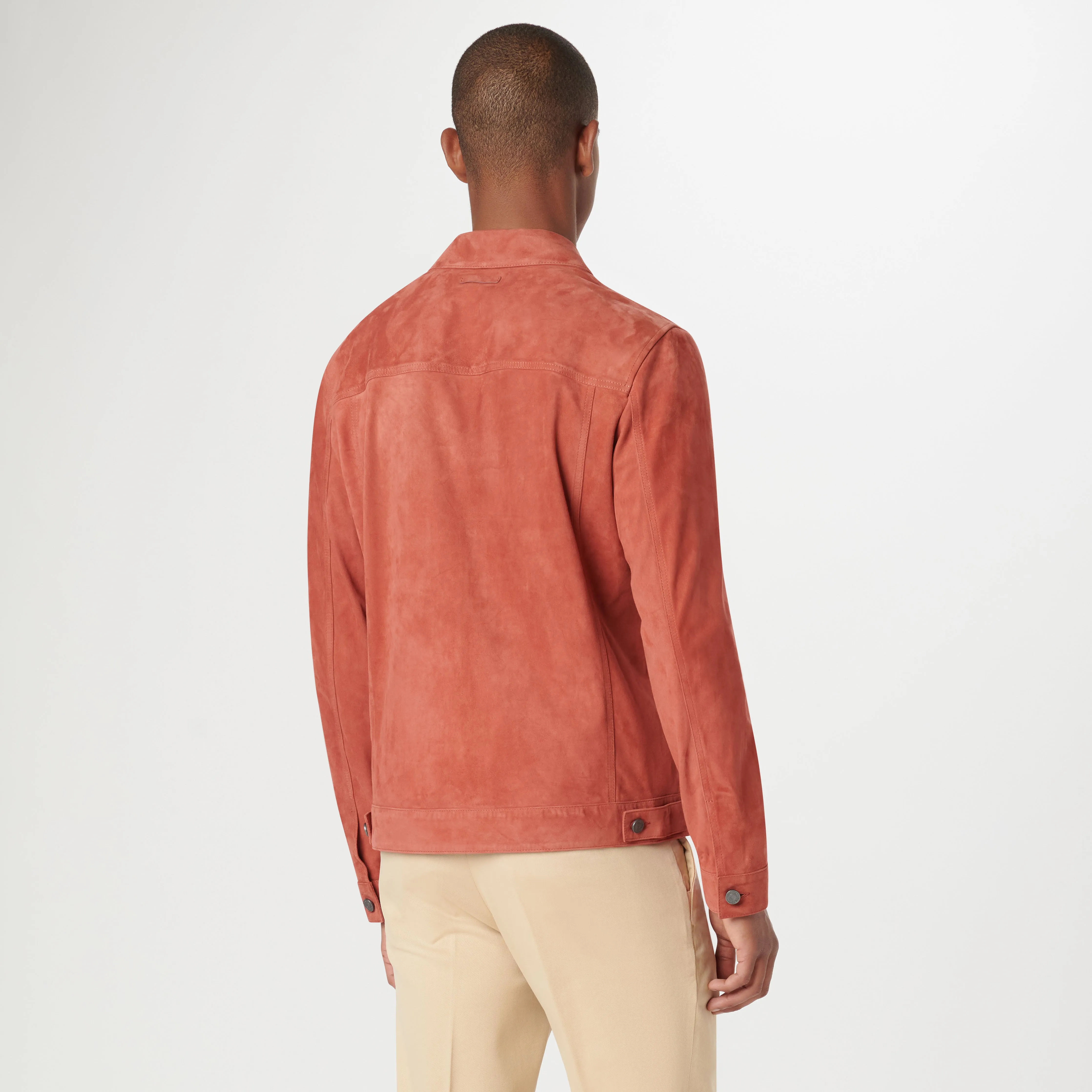 Denim Style Suede Jacket sold by Bugatchi product image thumbnail 5